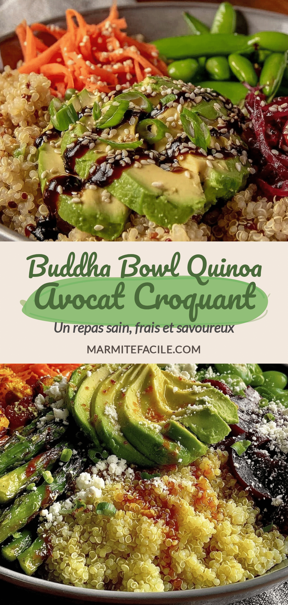 buddha bowl quinoa avocat recipe