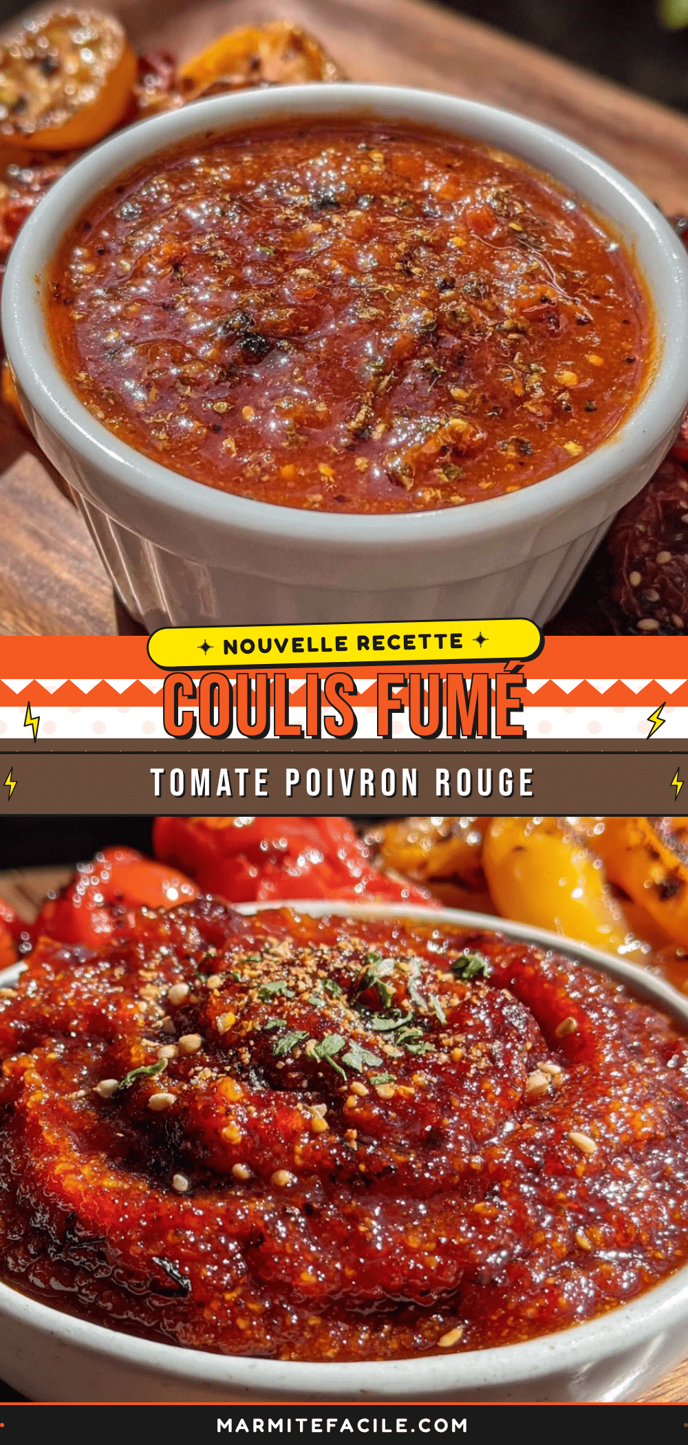 coulis fumé tomate poivron rouge recipe