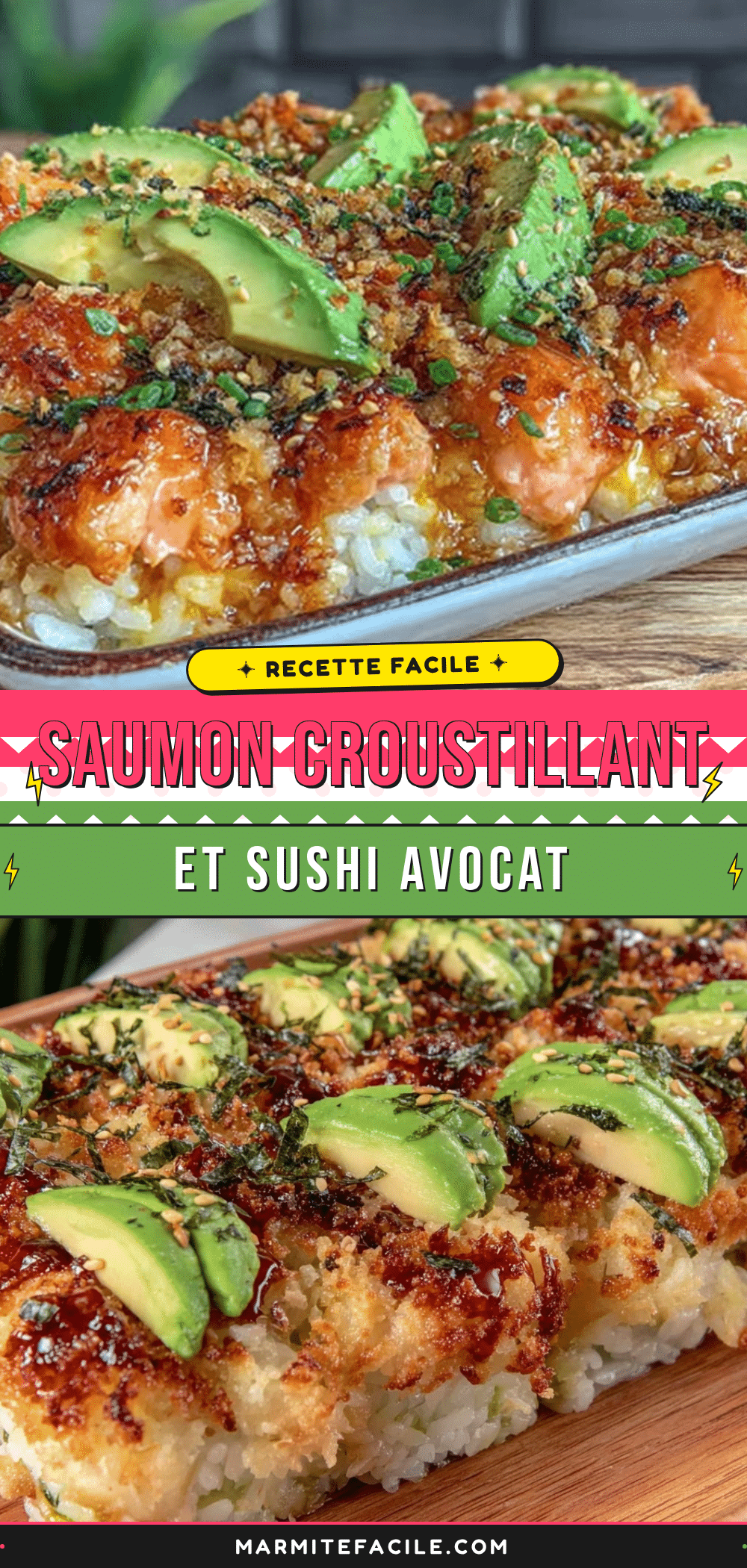 croquant saumon avocat recipe