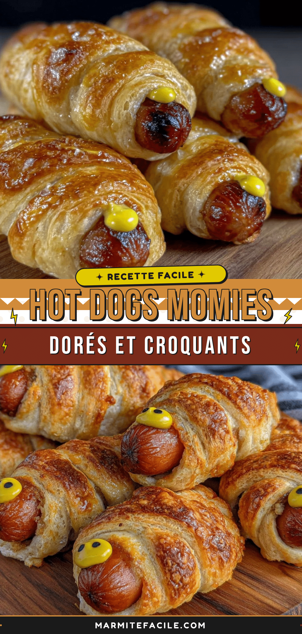 croquants hot dogs momies dorés recipe