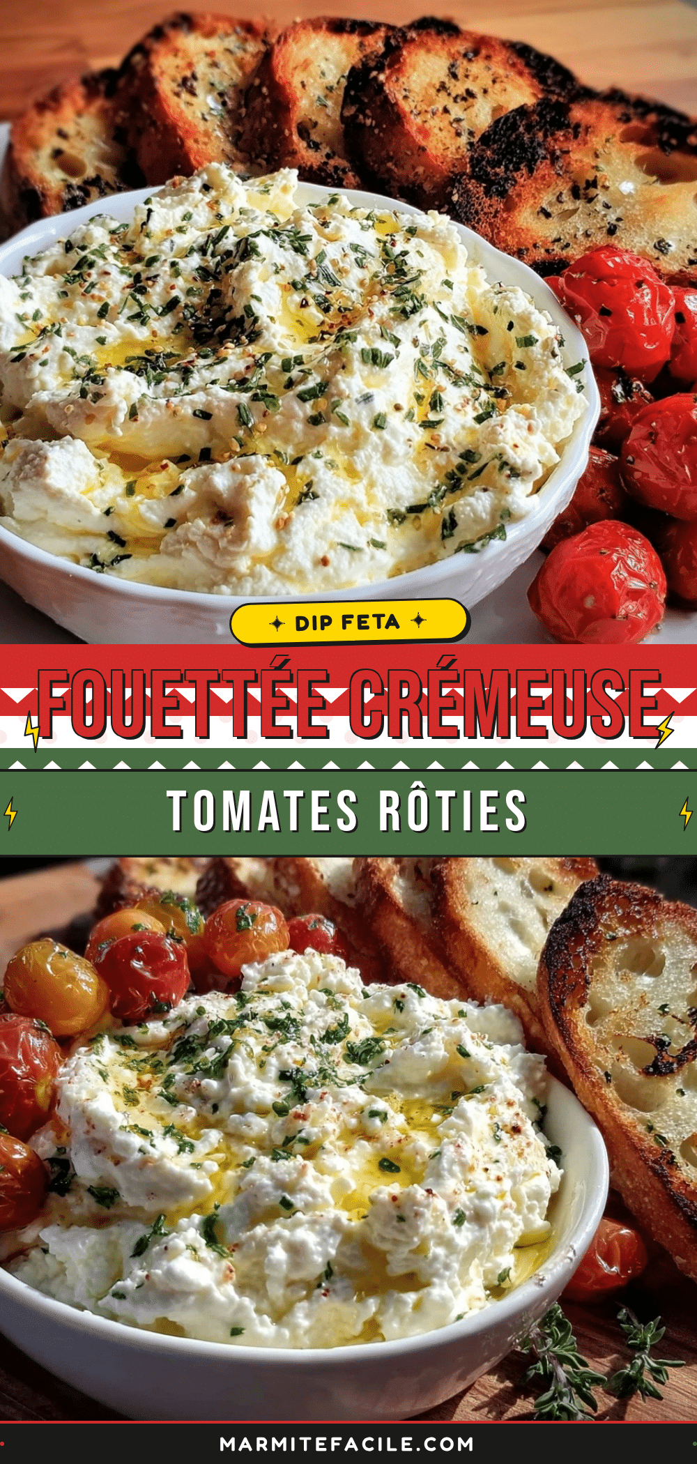 dip de feta fouettée aux tomates cerises rôties recipe