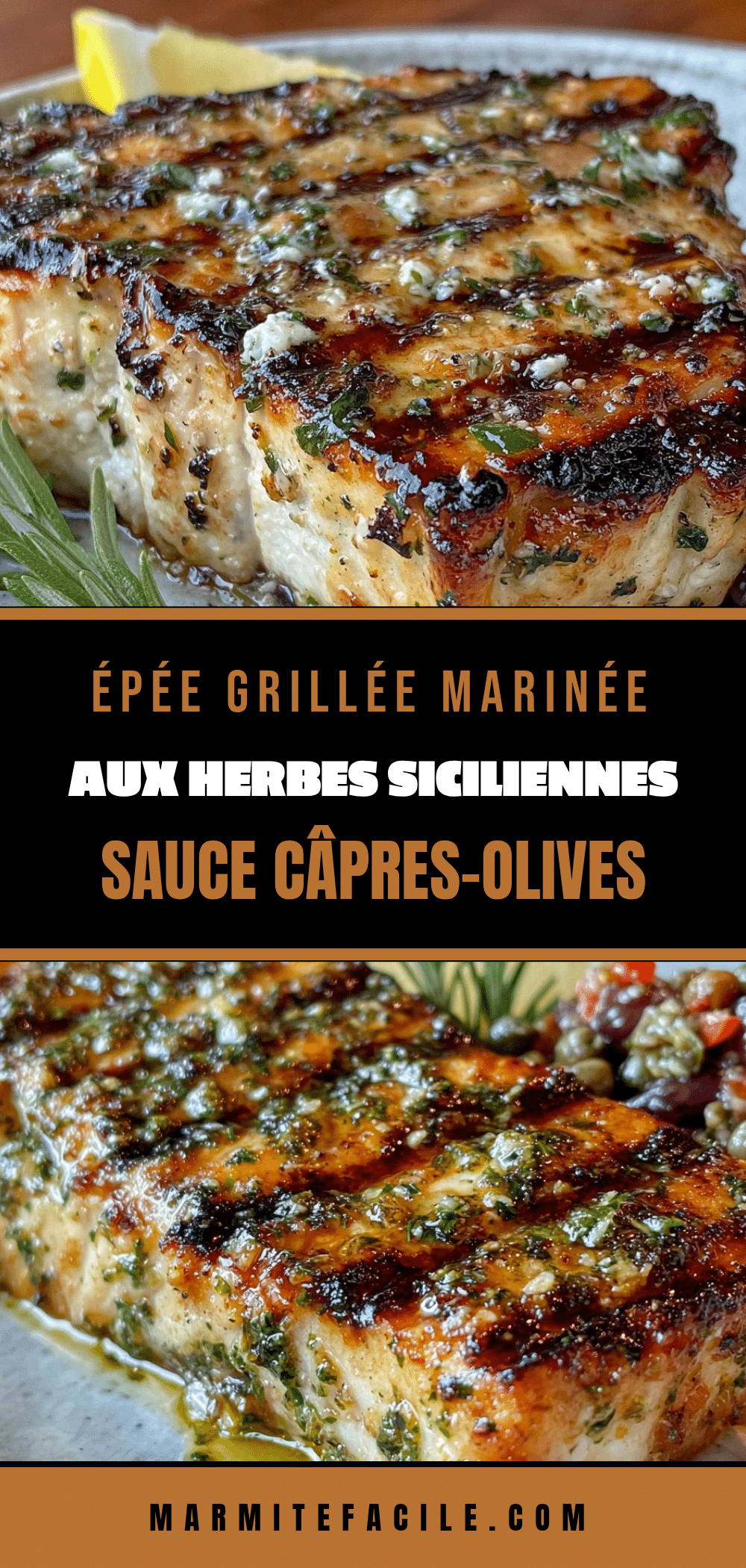 épée grillée marinée aux herbes recipe