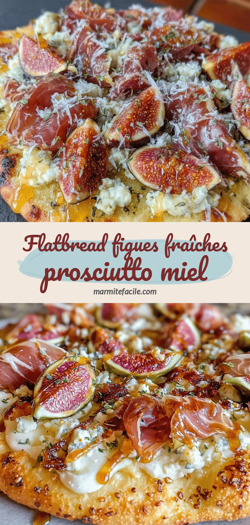 flatbread aux figues fraîches prosciutto et miel recipe