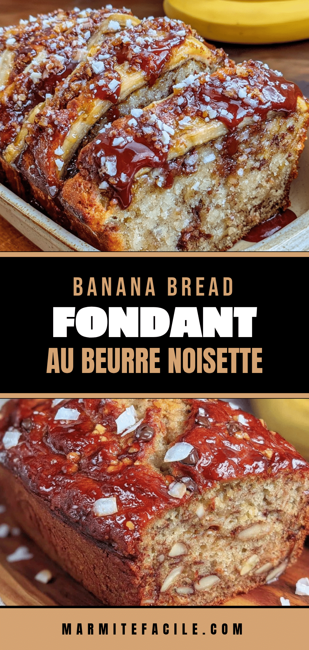 fondant banana bread beurre noisette recipe