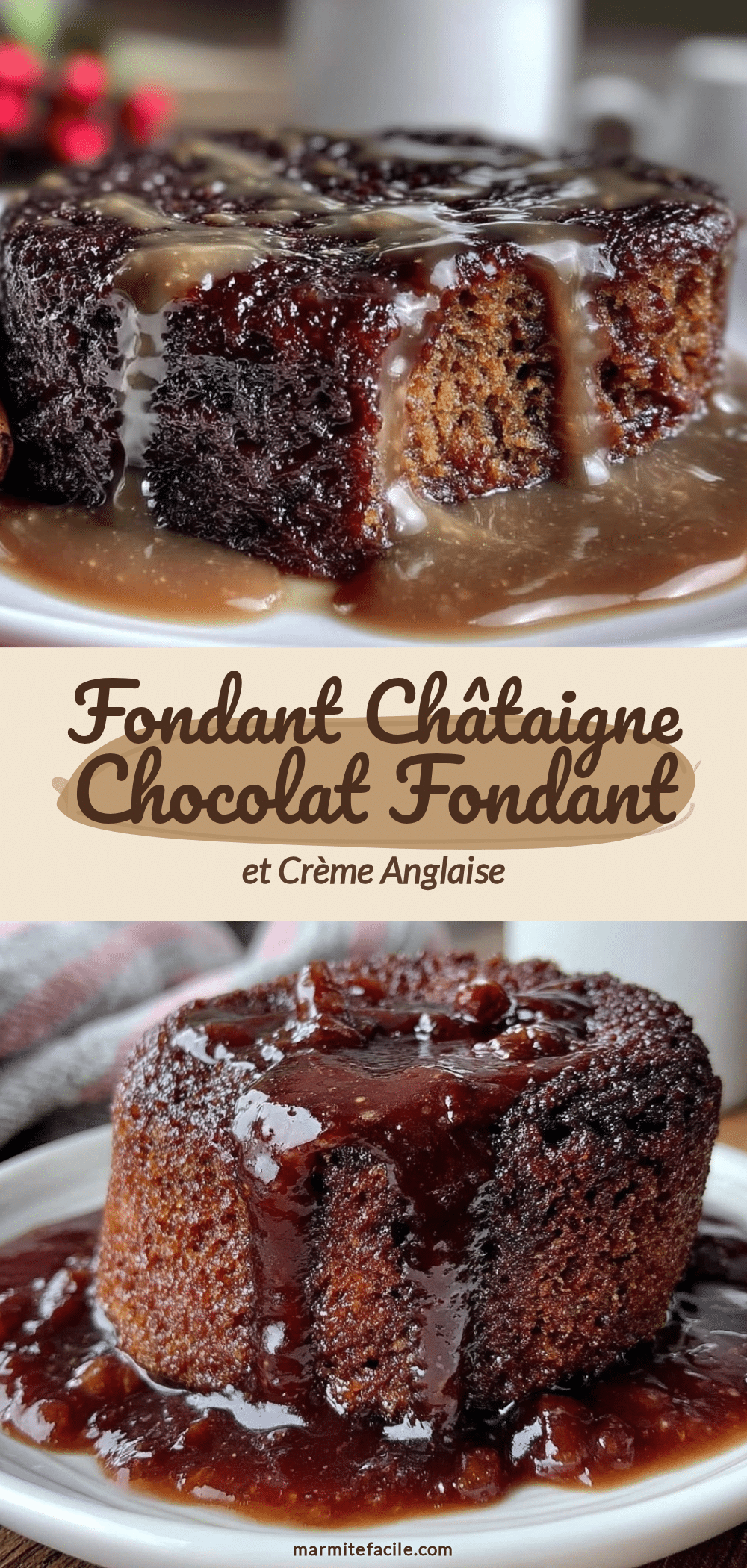fondant châtaigne chocolat recipe