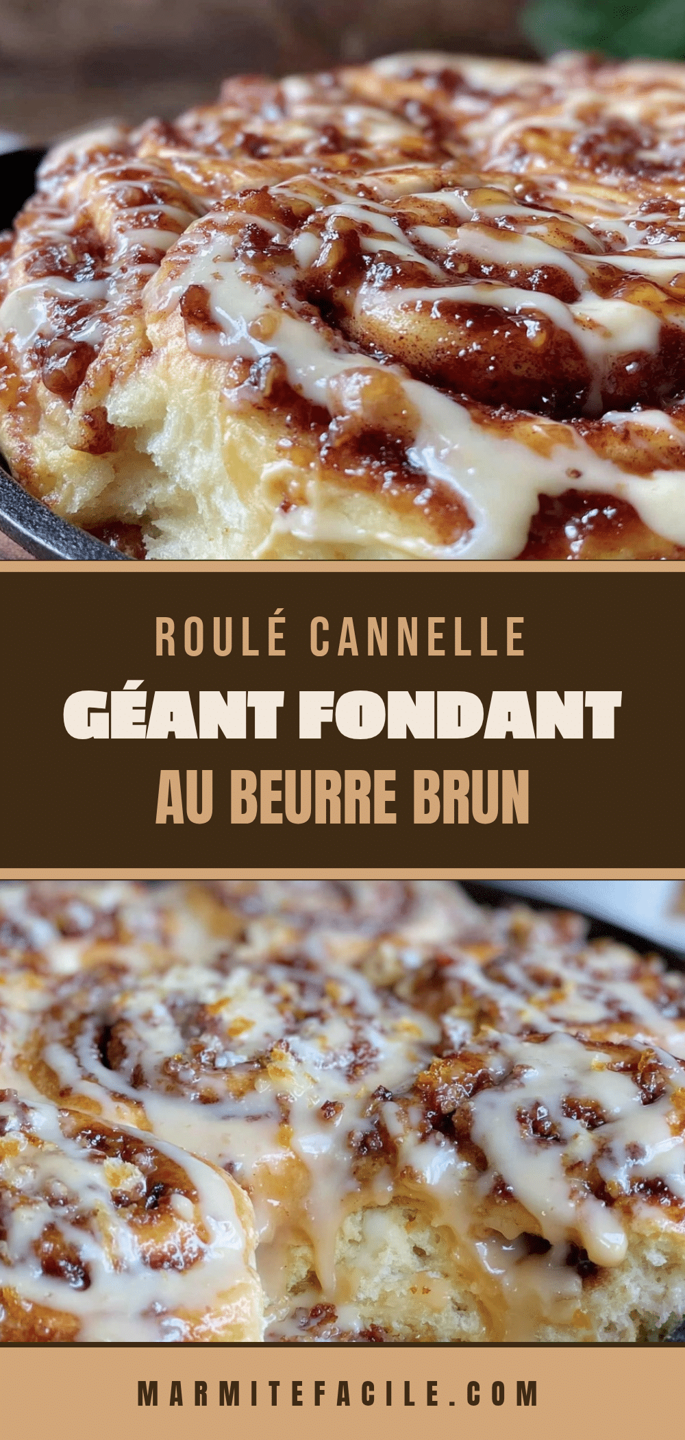 fondant roulé cannelle beurre brun recipe