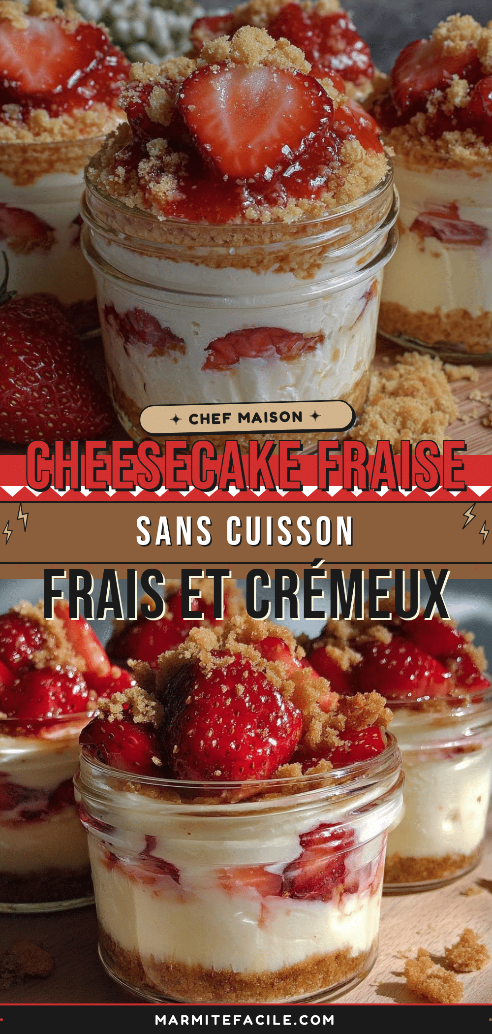 frais cheesecake fraise sans cuisson recipe