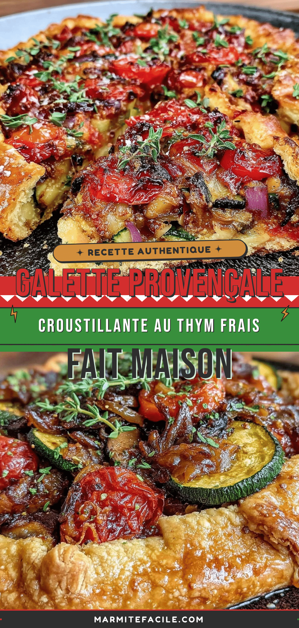 galette provençale au thym frais recipe