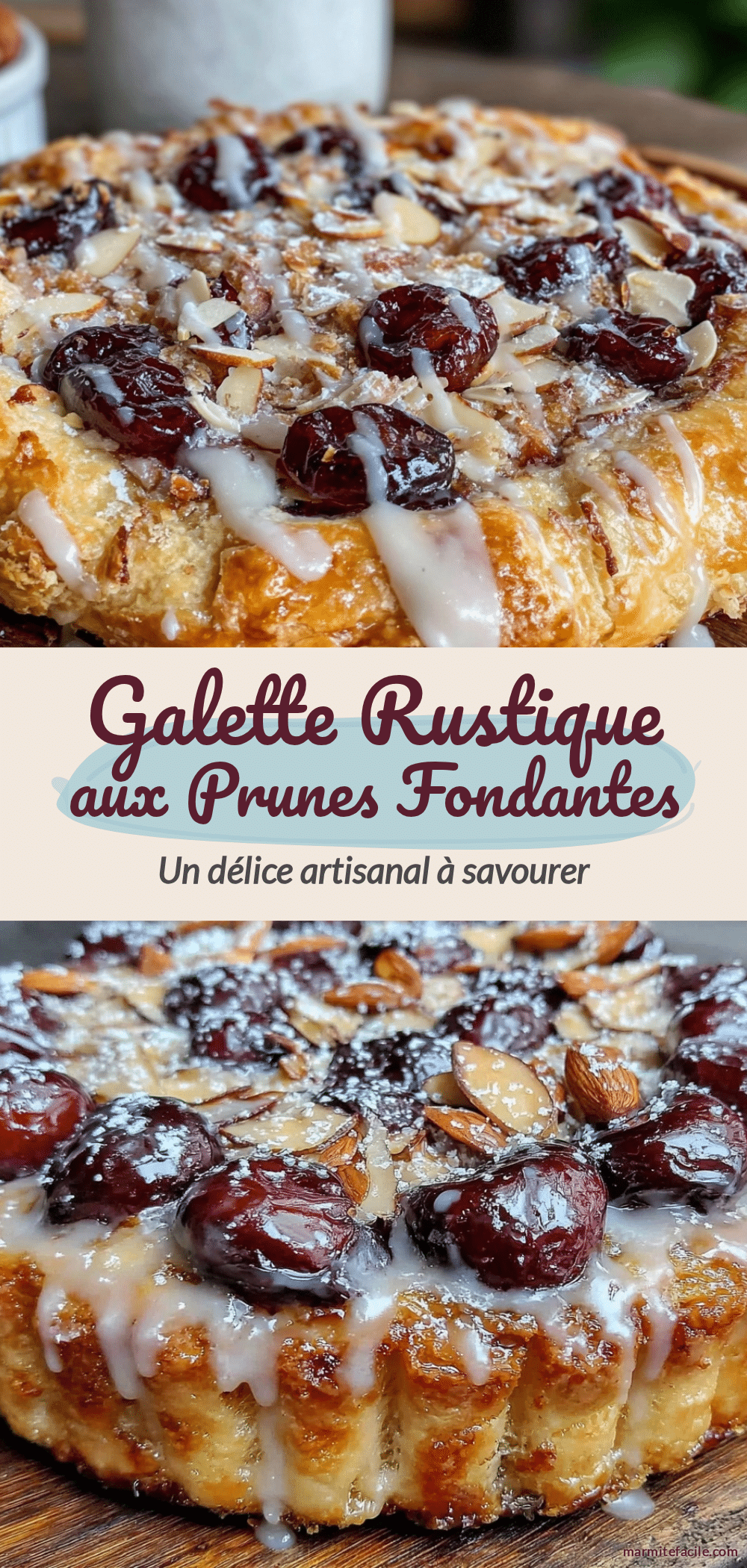 galette rustique aux prunes recipe