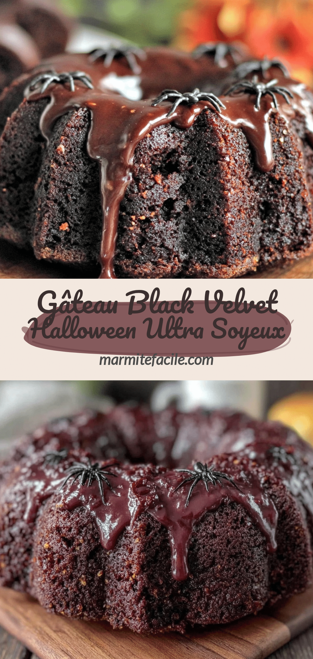 gâteau black velvet halloween recipe