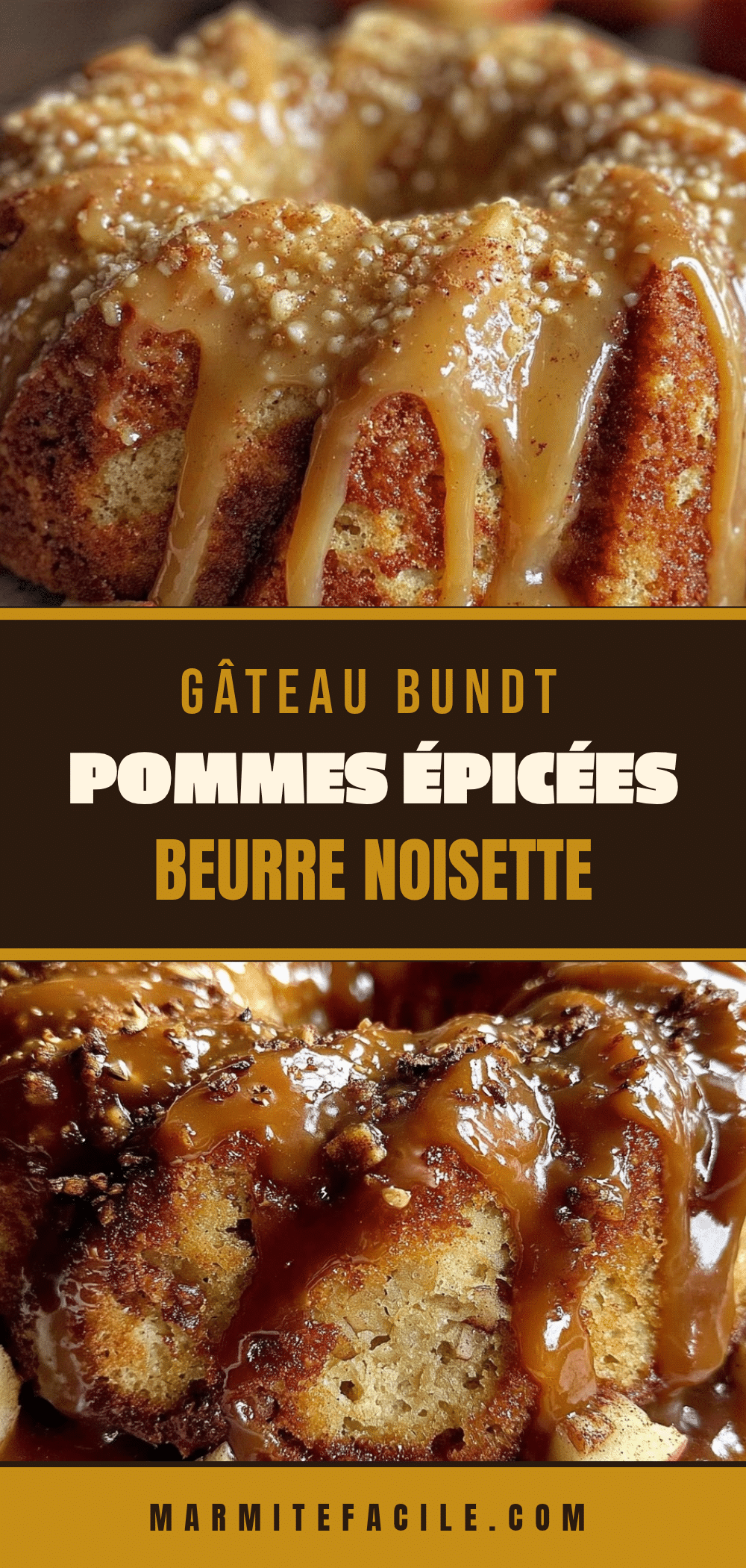 gâteau Bundt pommes épicées beurre noisette recipe