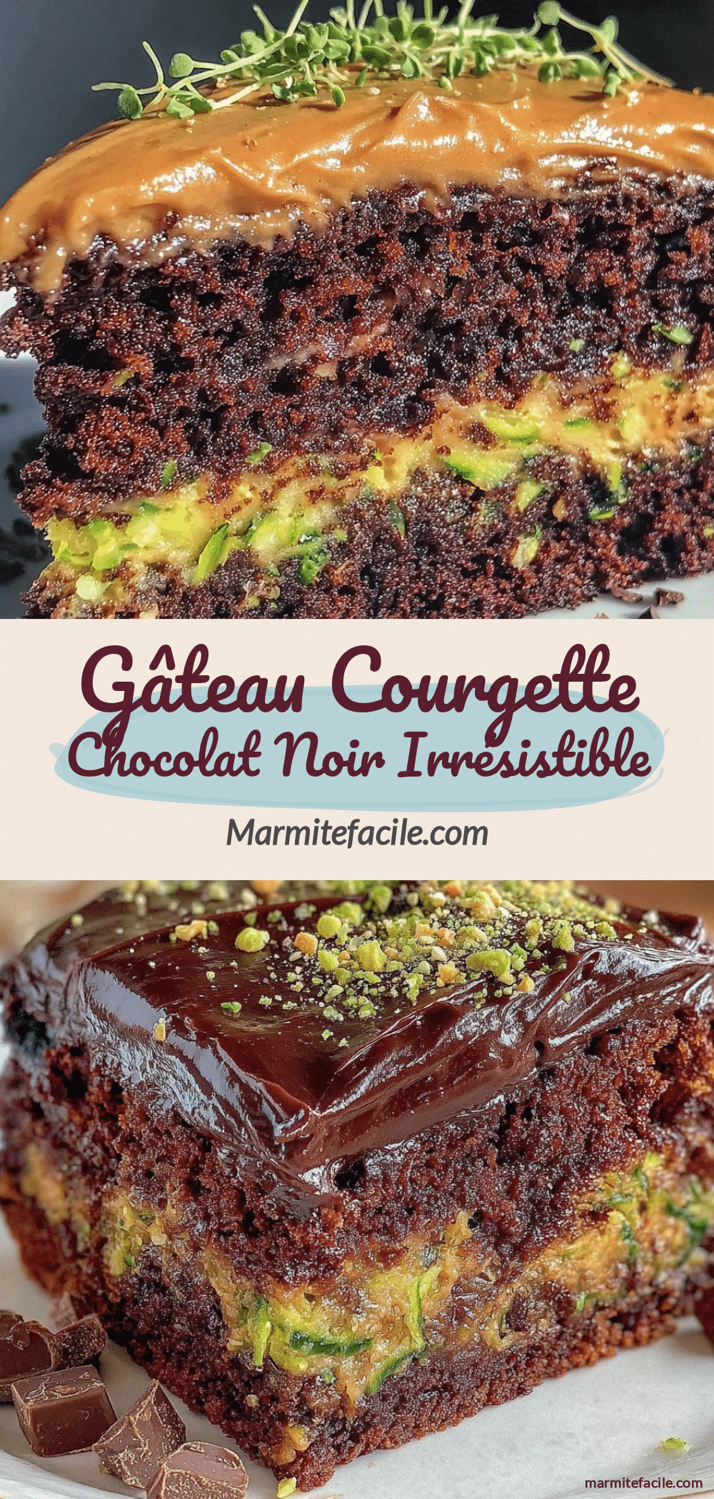 gâteau courgette chocolat noir recipe