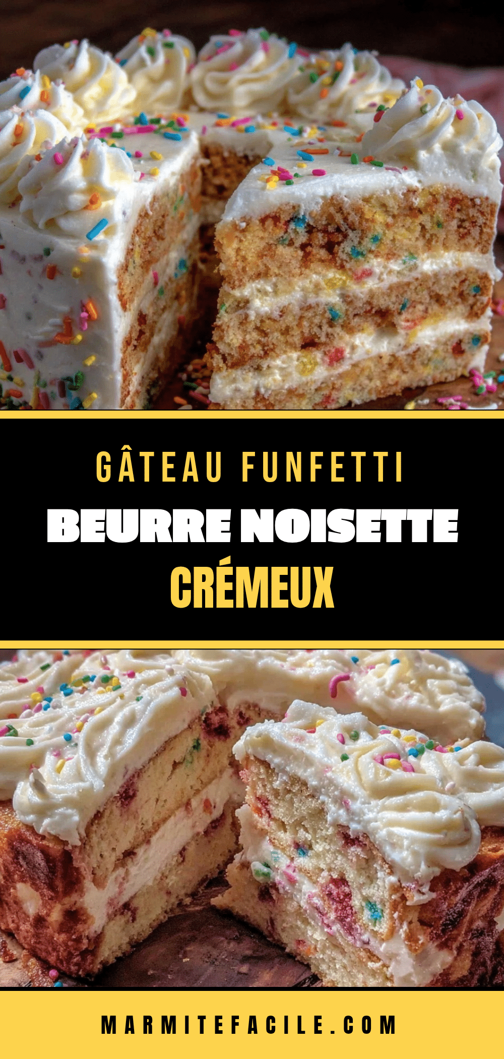 gâteau funfetti beurre noisette crémeux recipe