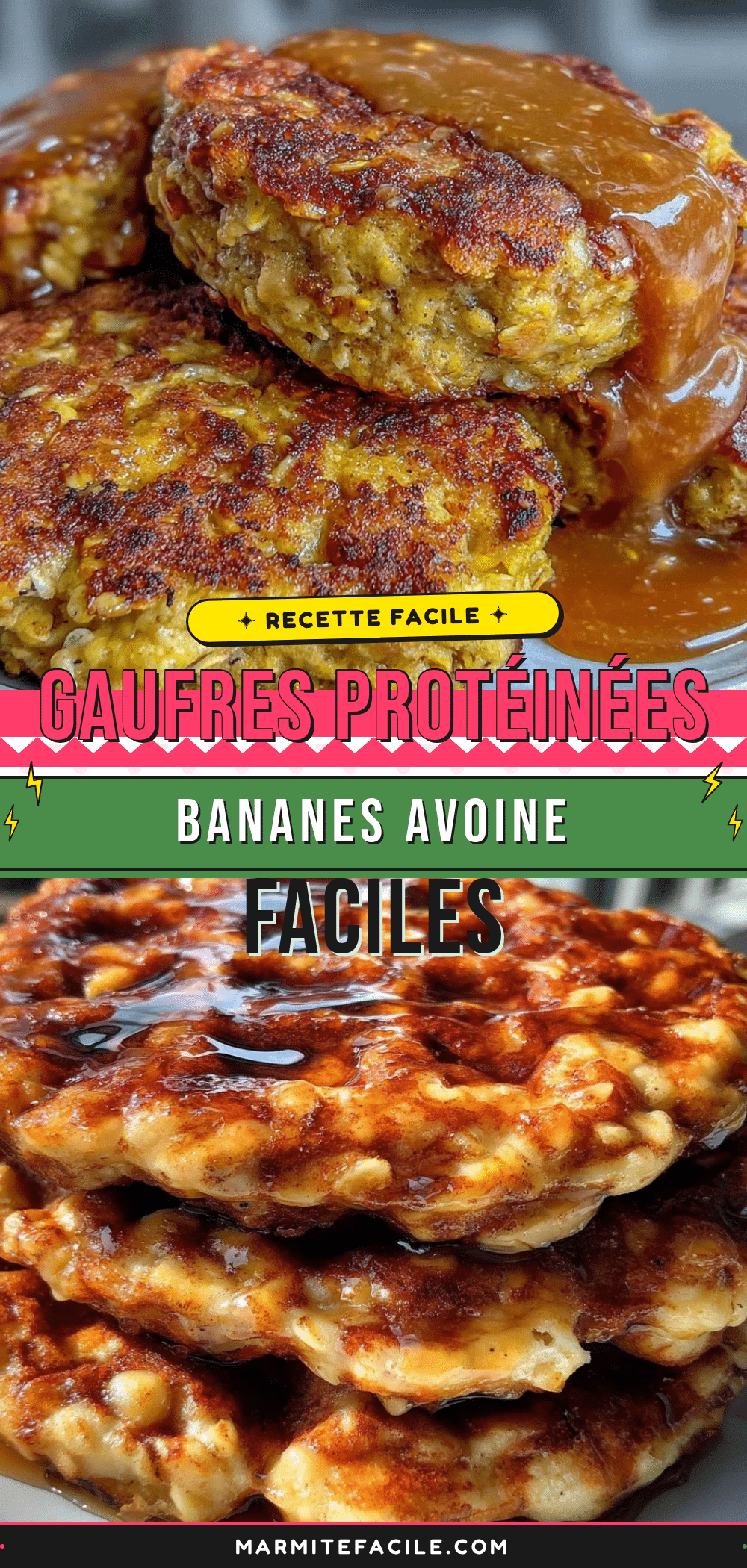 gaufres protéinées bananes avoine sans farine recipe