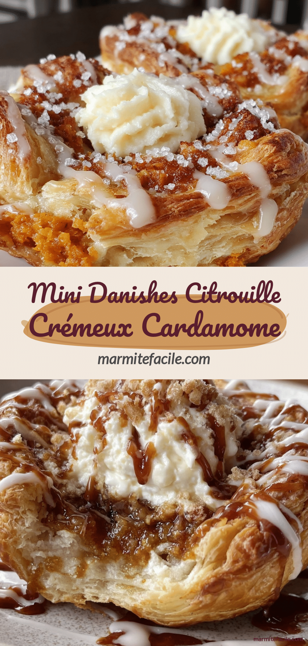mini Danish à la citrouille recipe