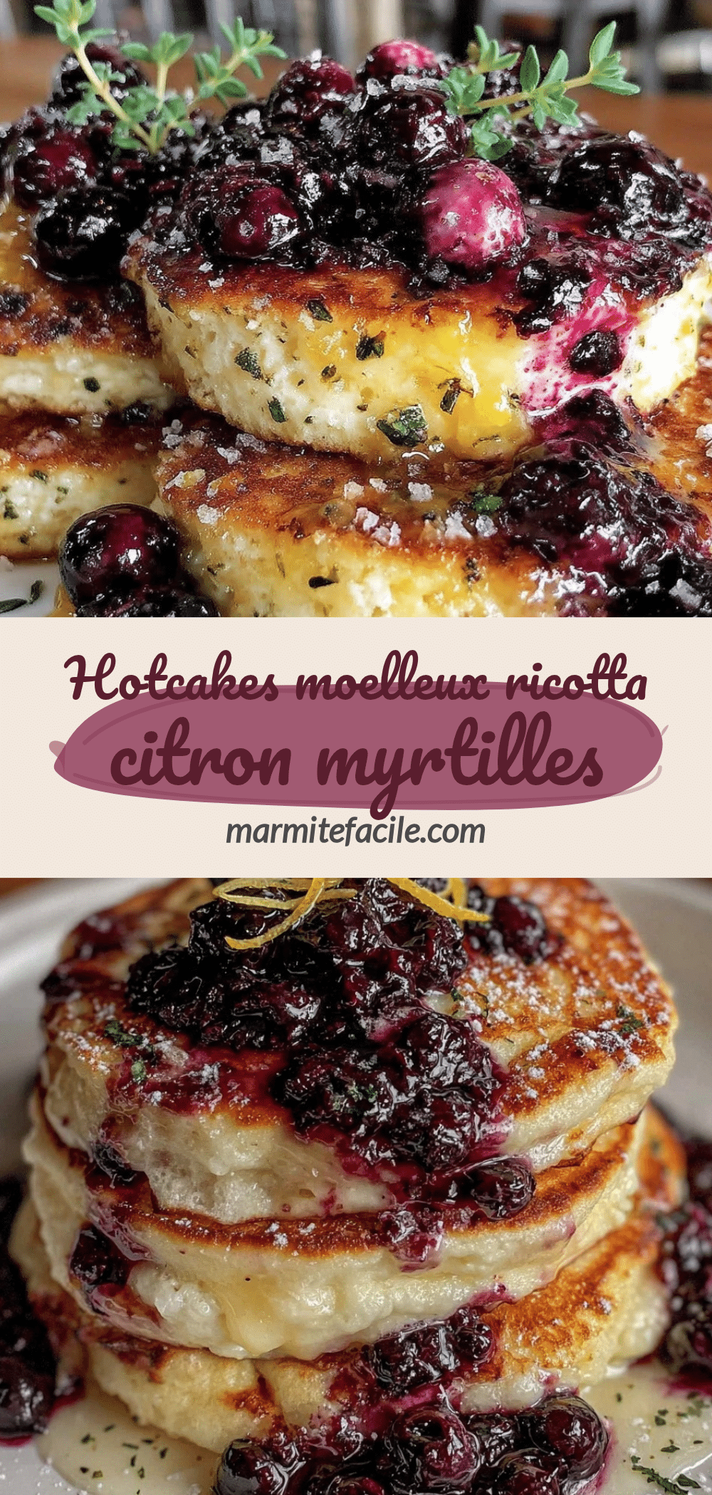 moelleux hotcakes à la ricotta recipe