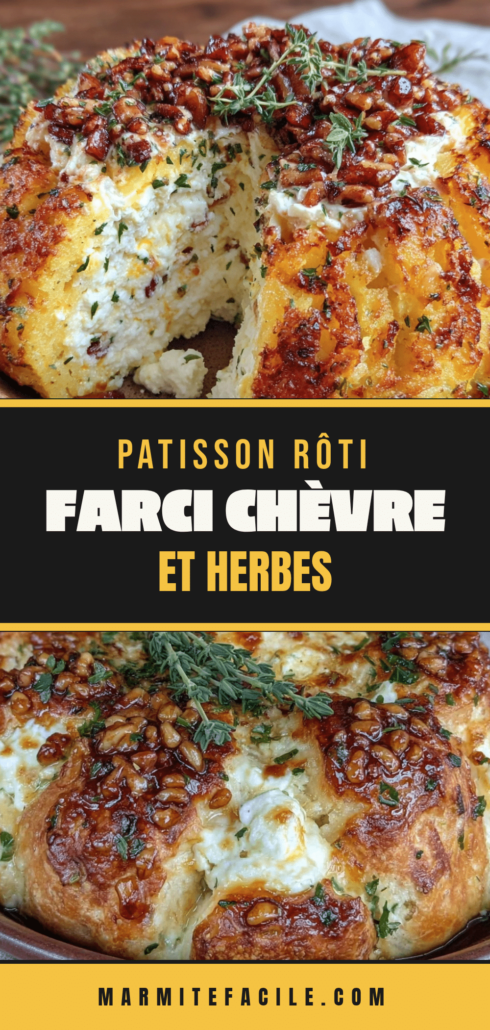 patisson rôti farci au chèvre recipe