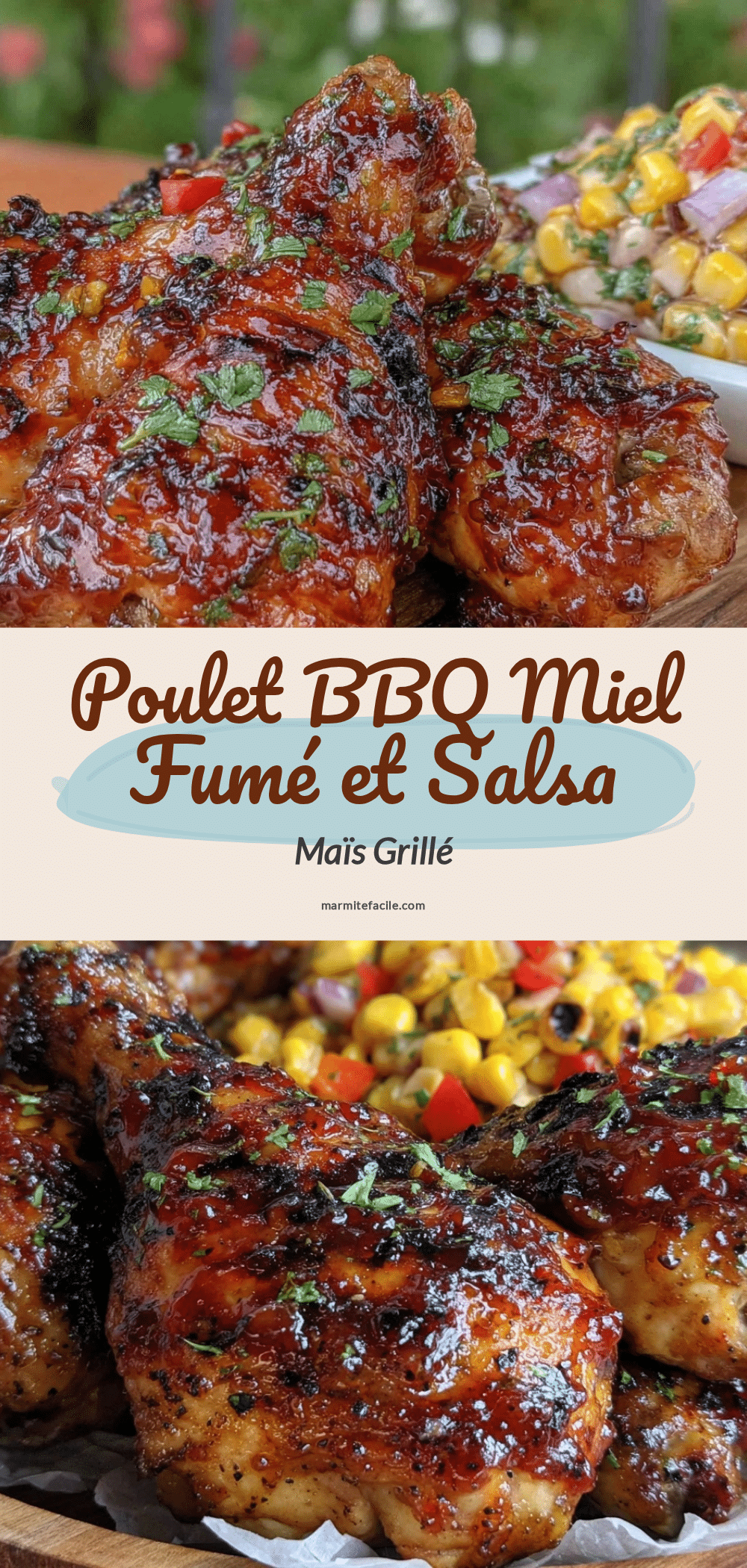 poulet BBQ miel fumé recipe