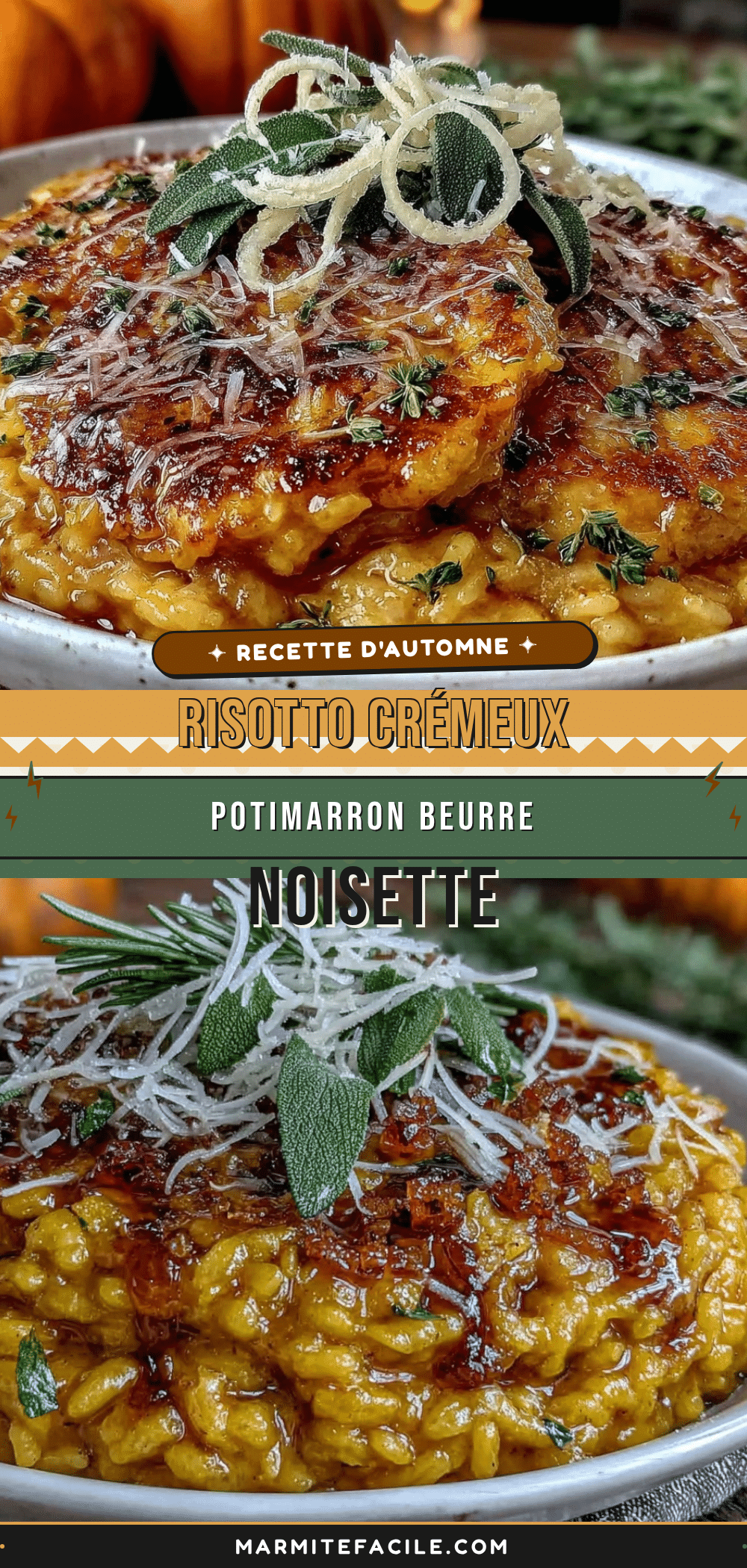 risotto potimarron beurre noisette parmesan recipe