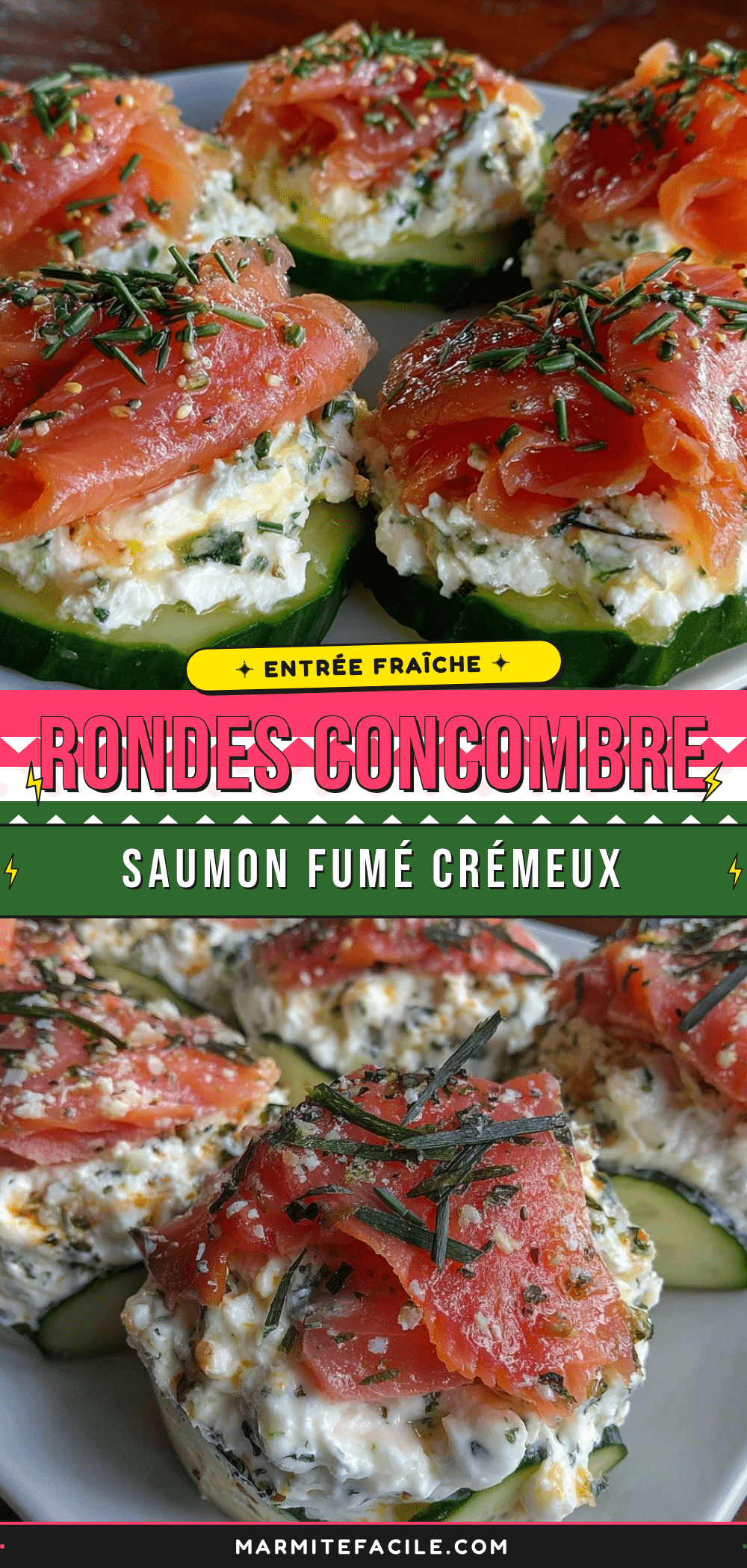 rondelles de concombre au saumon fumé recipe