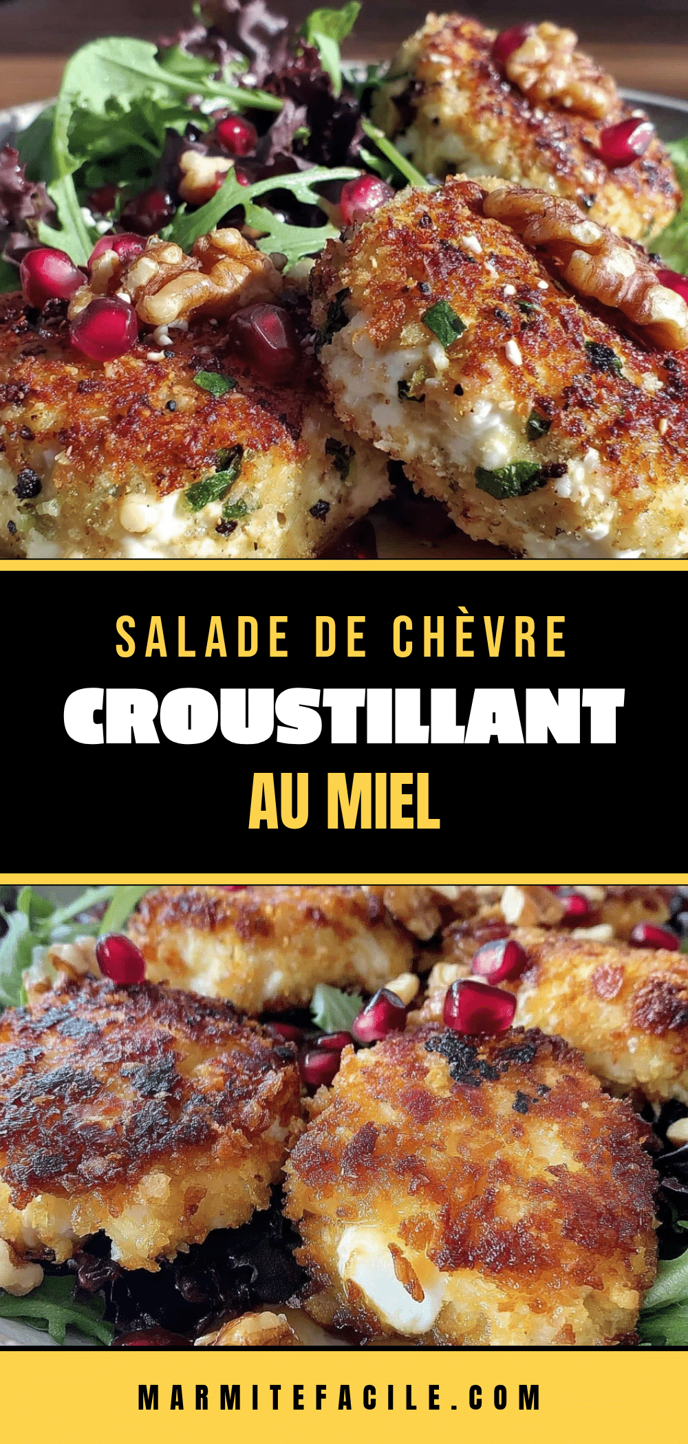 salade de chèvre croustillant au miel recipe