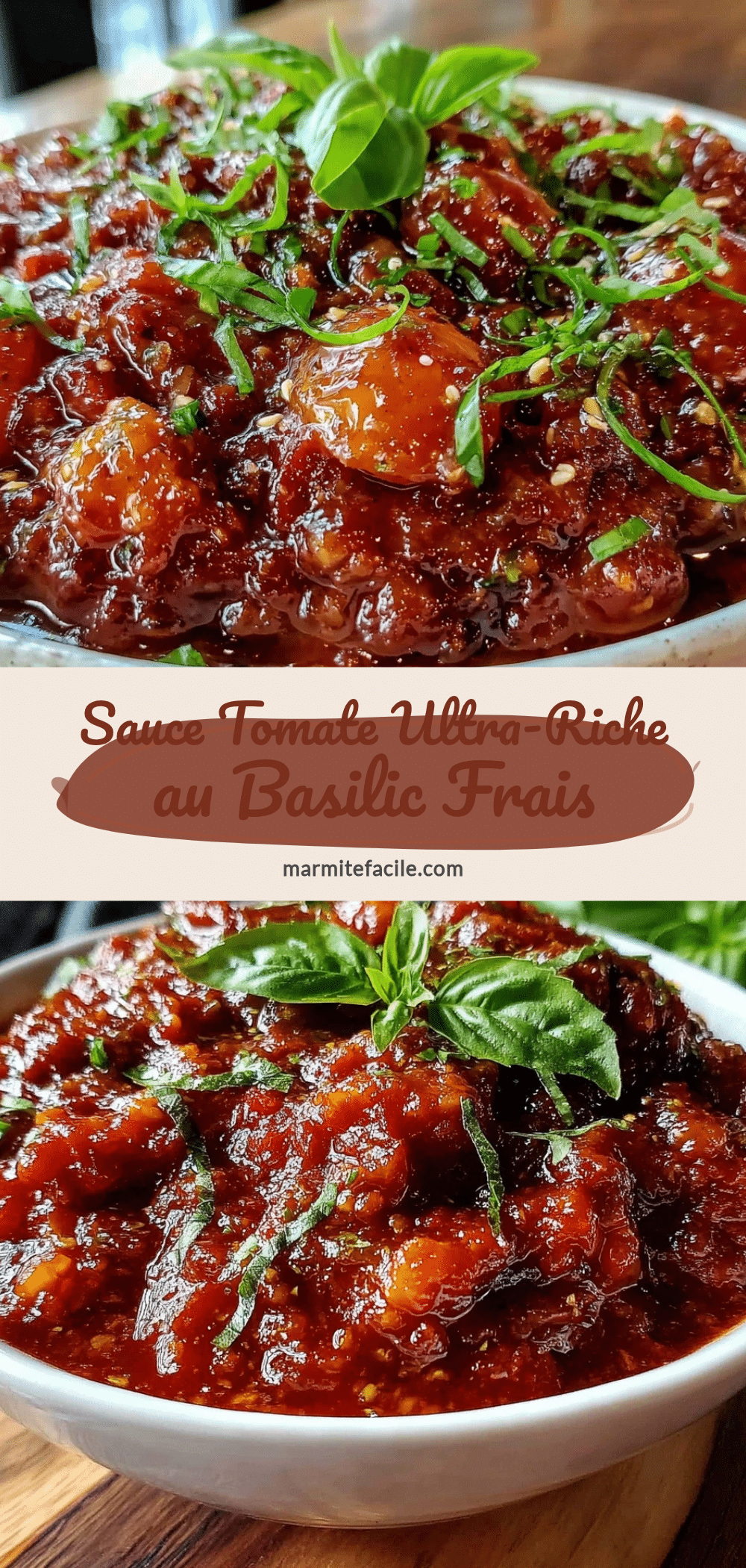 sauce tomate au basilic frais recipe