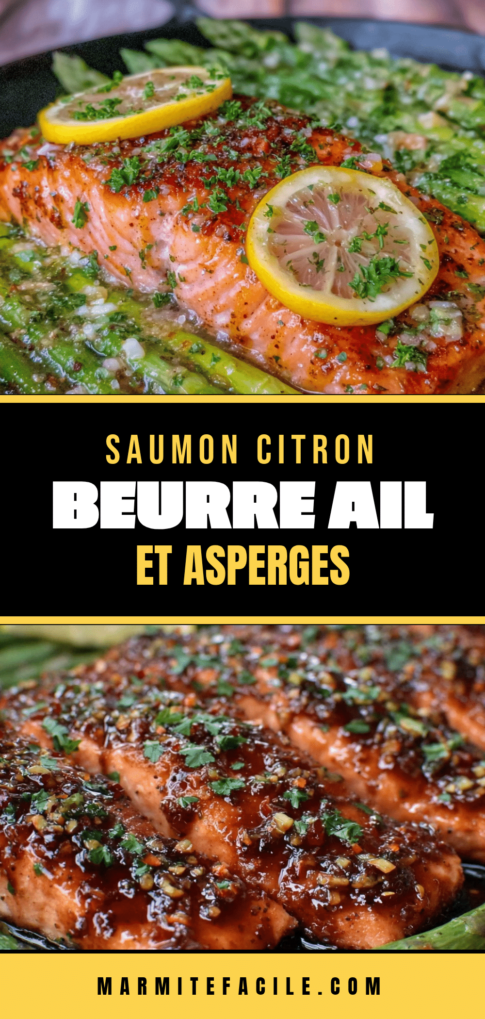 saumon au beurre à l’ail et citron recipe