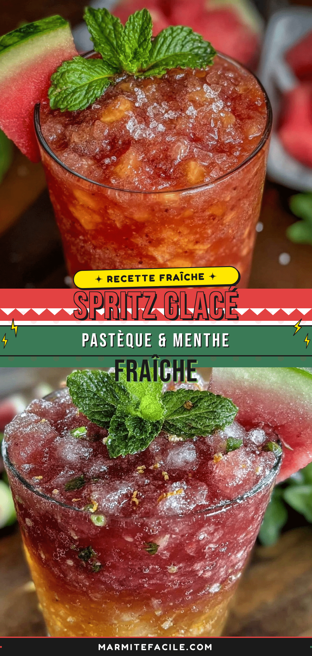 spritz glacé pastèque menthe fraîche recipe