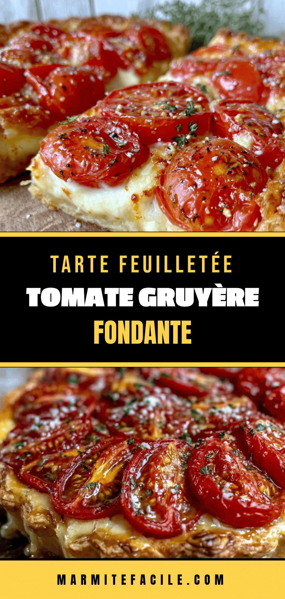 tarte feuilletée tomate gruyère fondante recipe