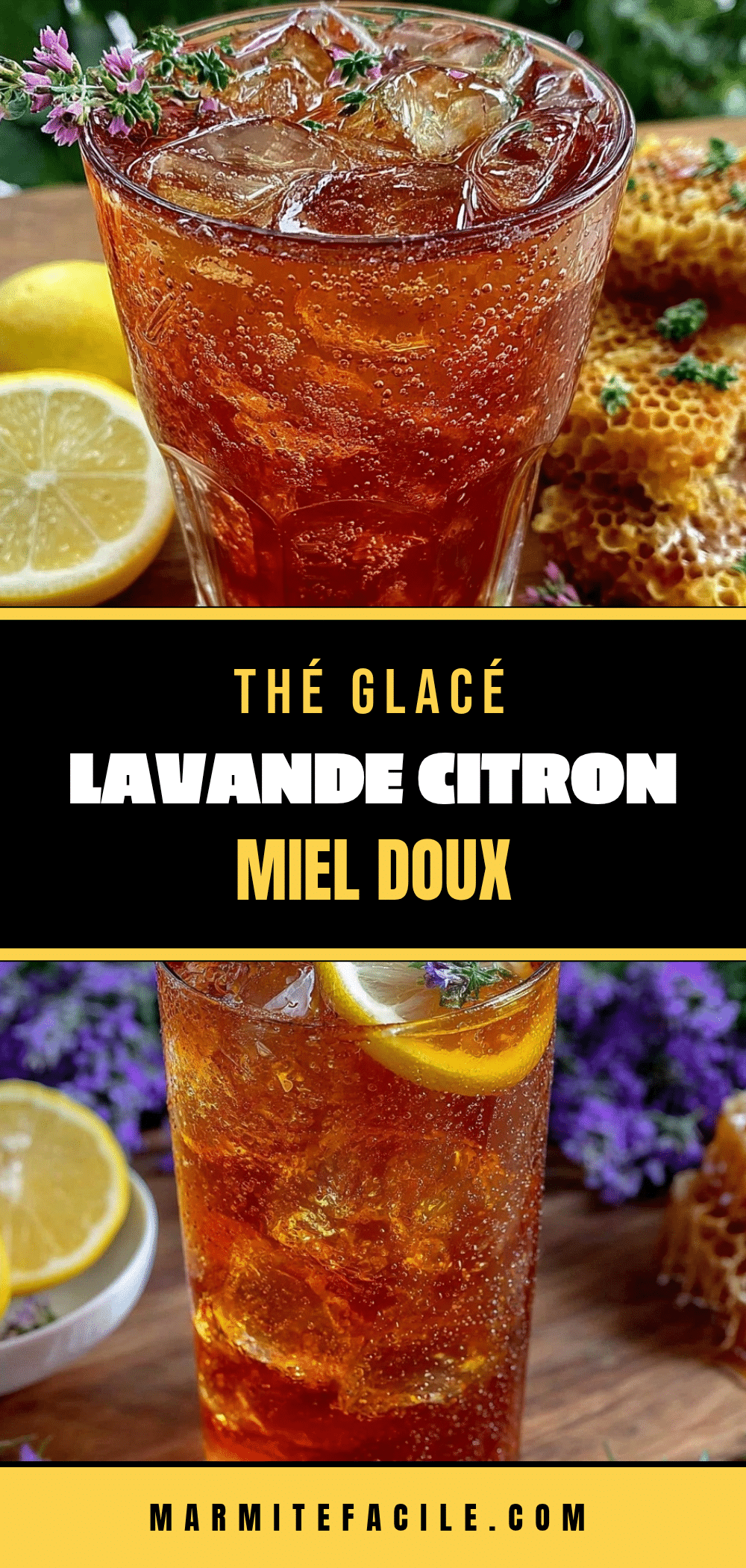 thé glacé lavande citron miel sans caféine recipe