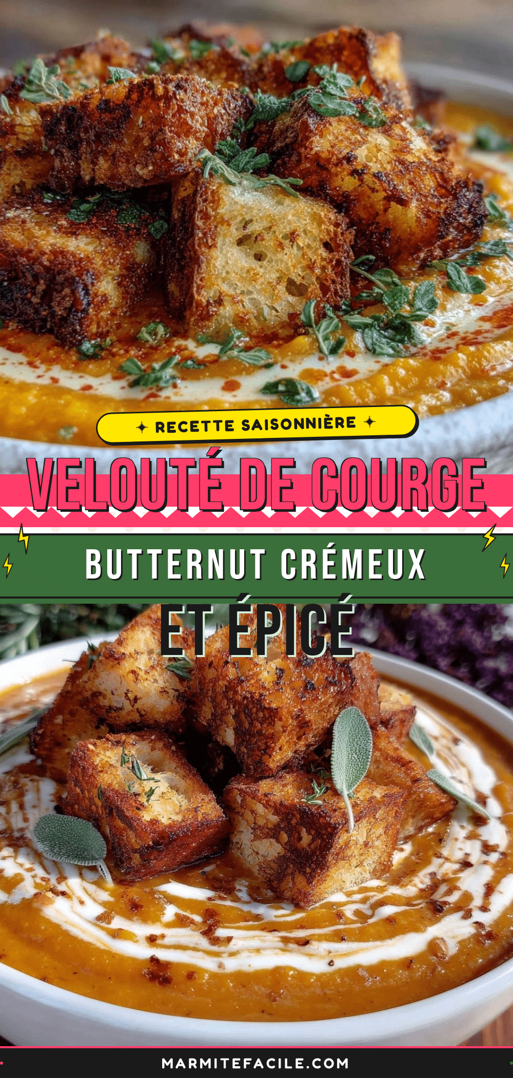 velouté de courge butternut épicé recipe