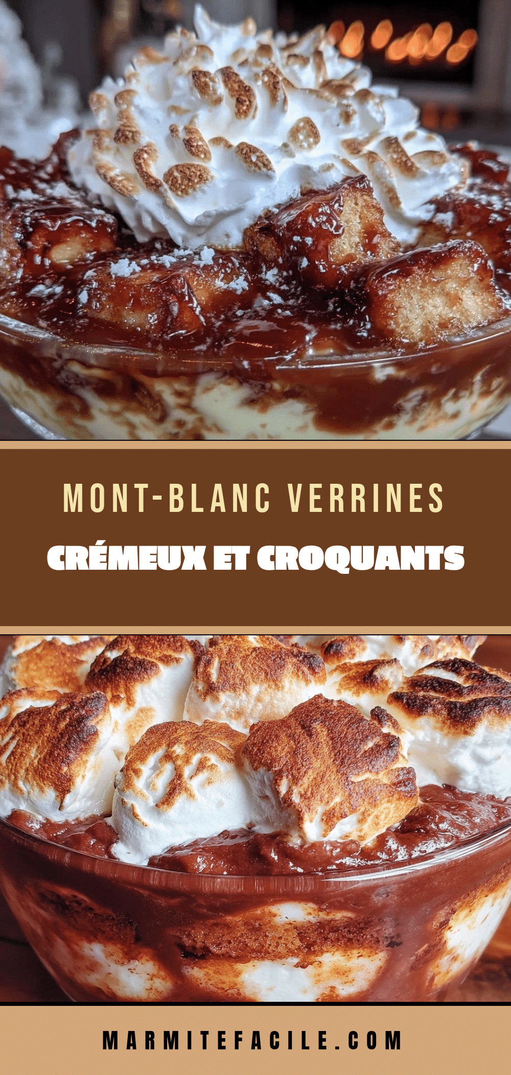 verrine Mont-Blanc à la crème de marron recipe