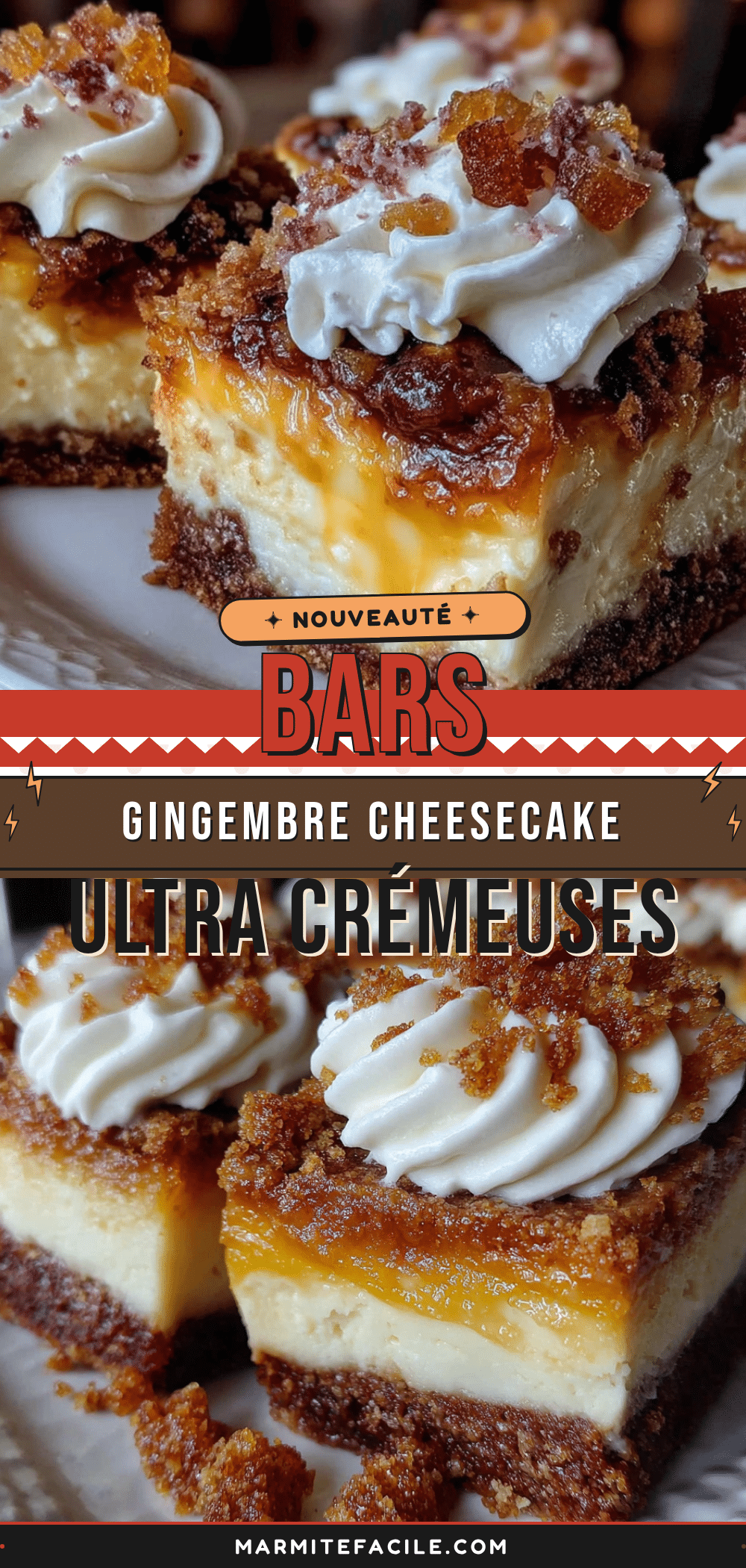 bars cheesecake pain dépices recipe