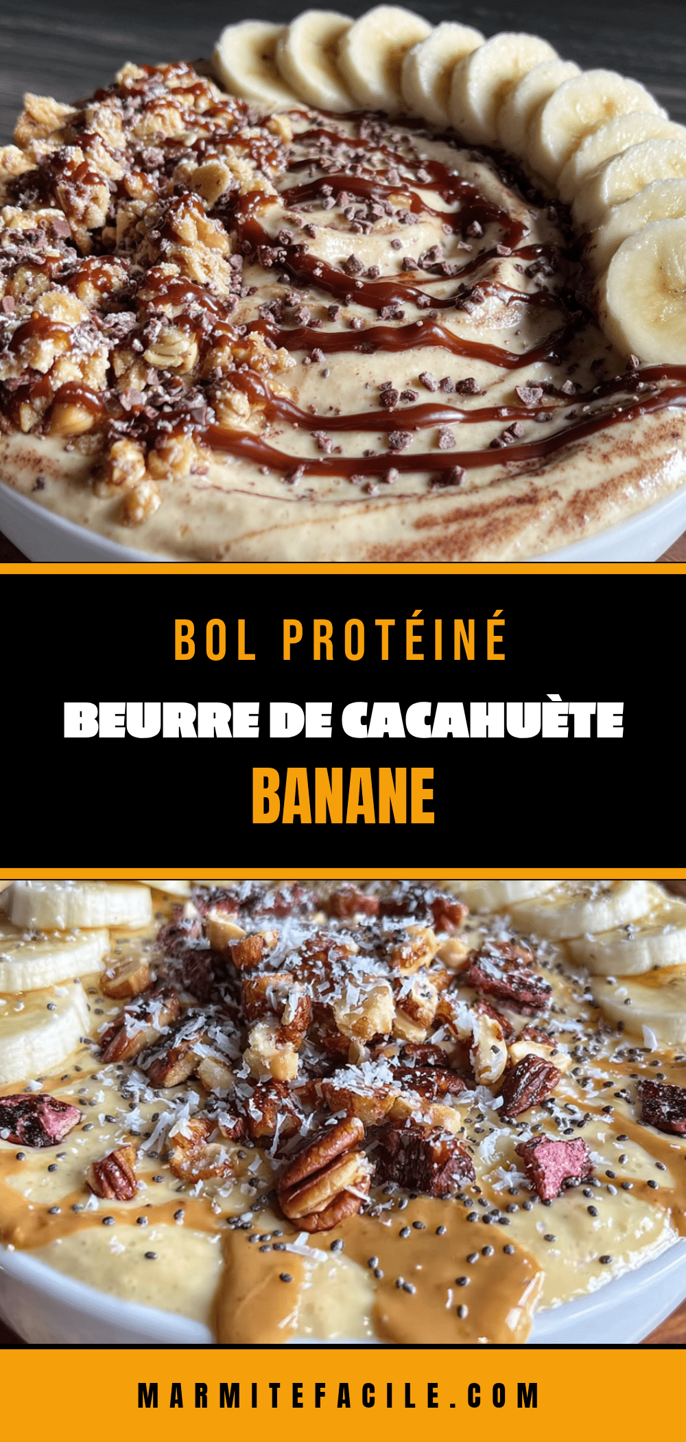 bol protéiné beurre de cacahuète banane recipe