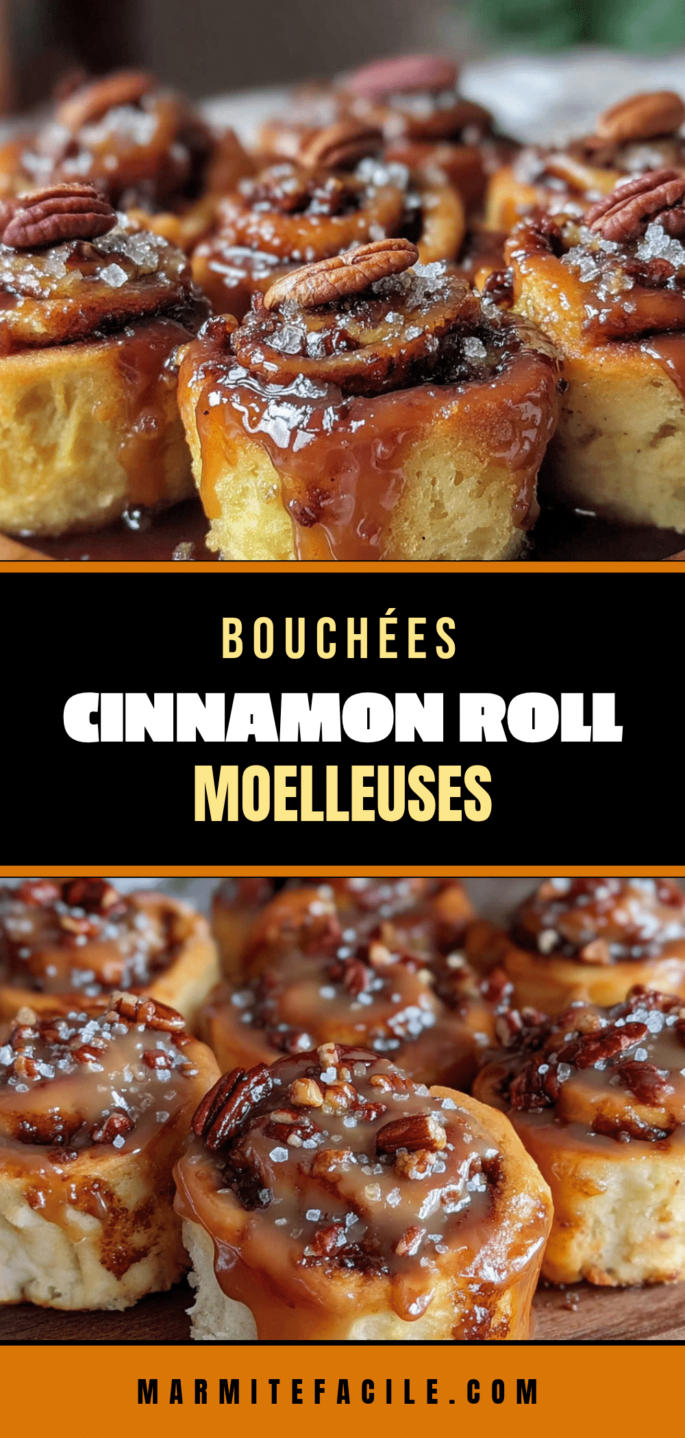 bouchées cinnamon roll moelleuses recipe