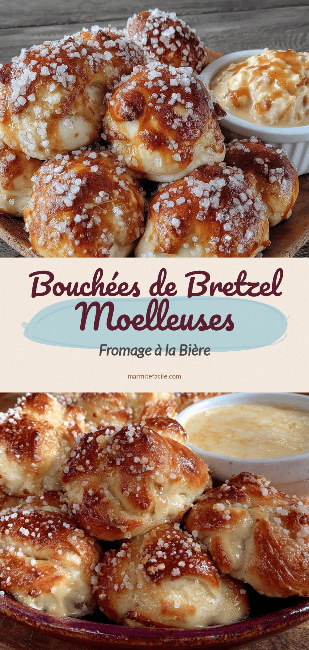bouchées de bretzel bavarois recipe