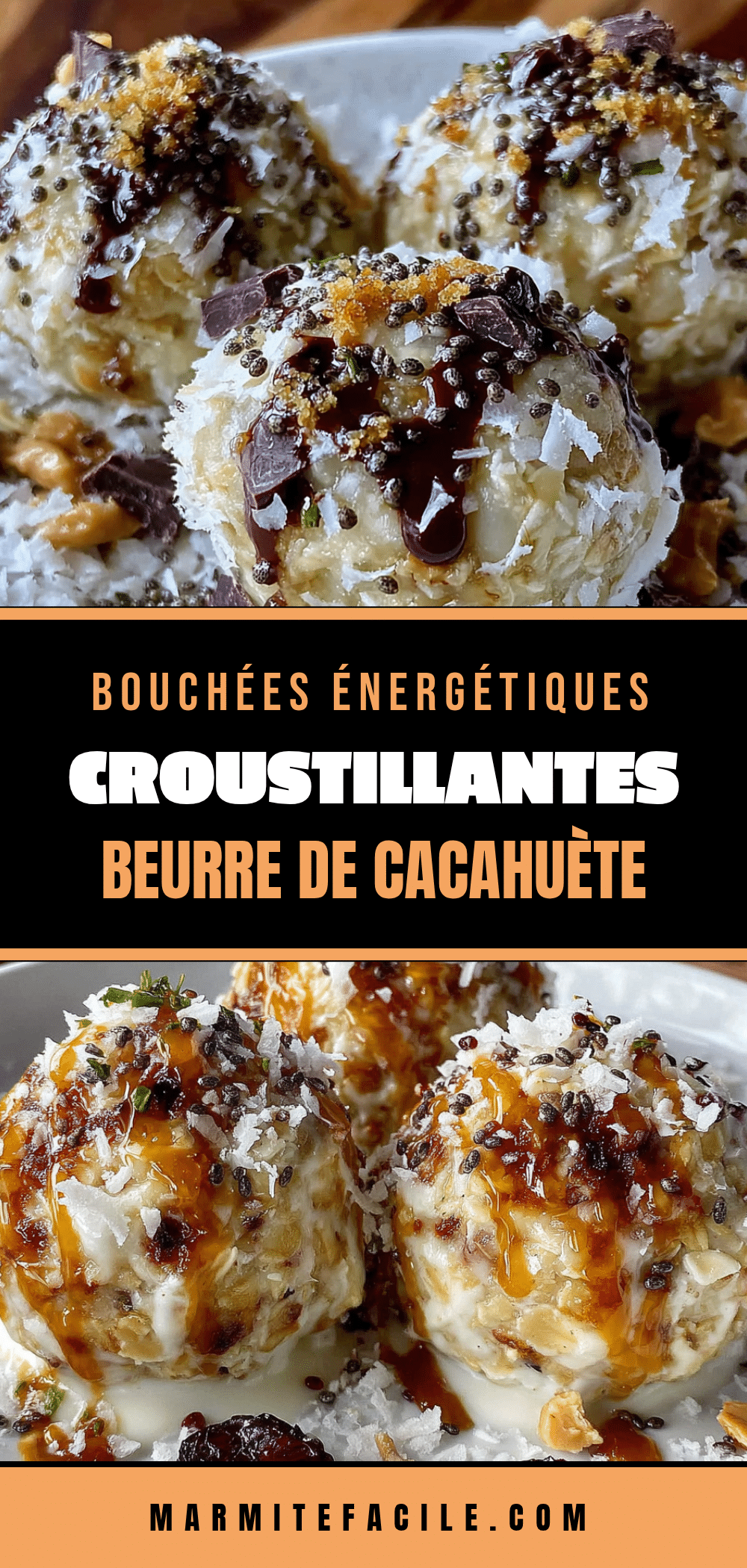bouchées énergétiques croustillantes au beurre de cacahuète recipe