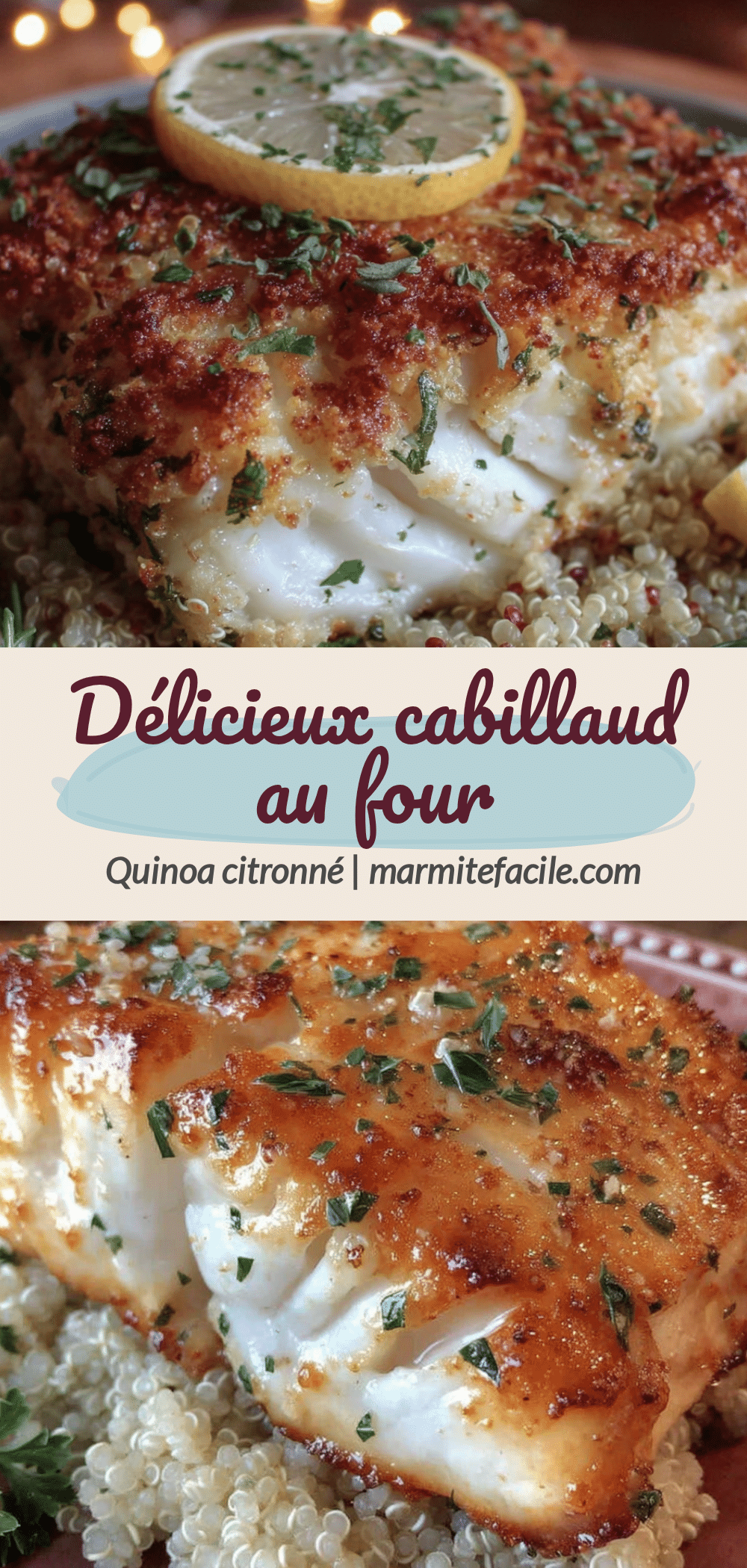 cabillaud au four recipe
