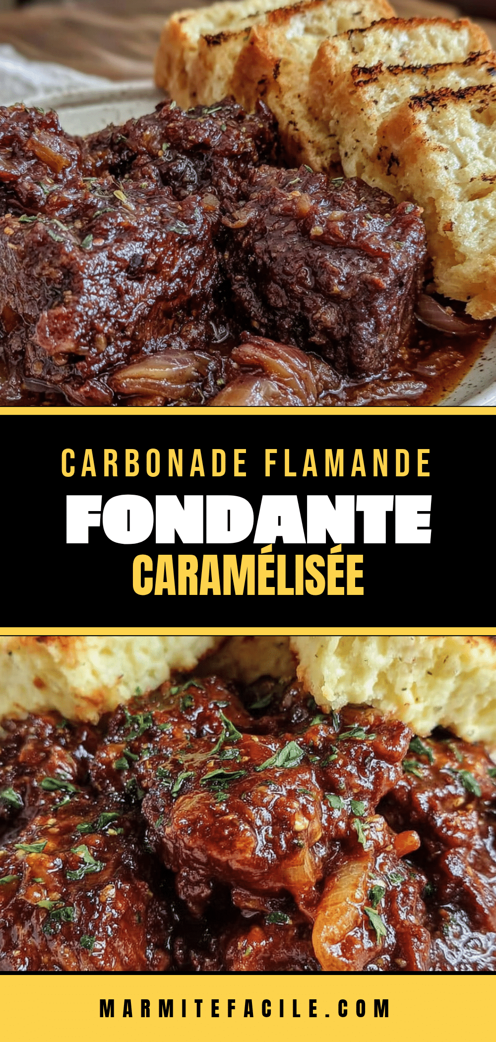 carbonade flamande fondante et caramélisée recipe