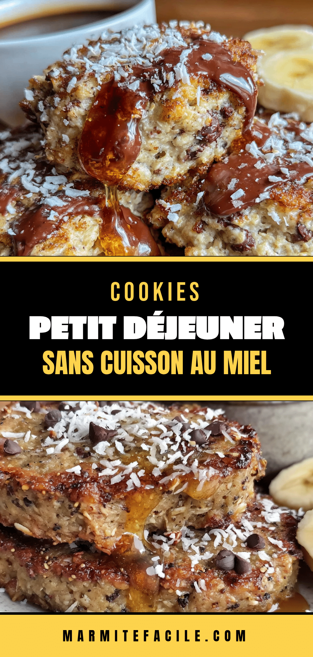 cookies petit déjeuner sans cuisson faciles au miel recipe