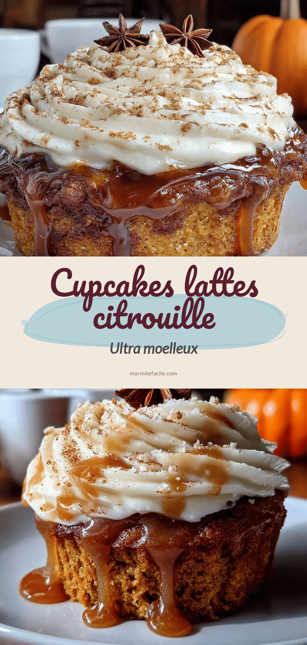 cupcakes lattes citrouille ultra moelleux recipe
