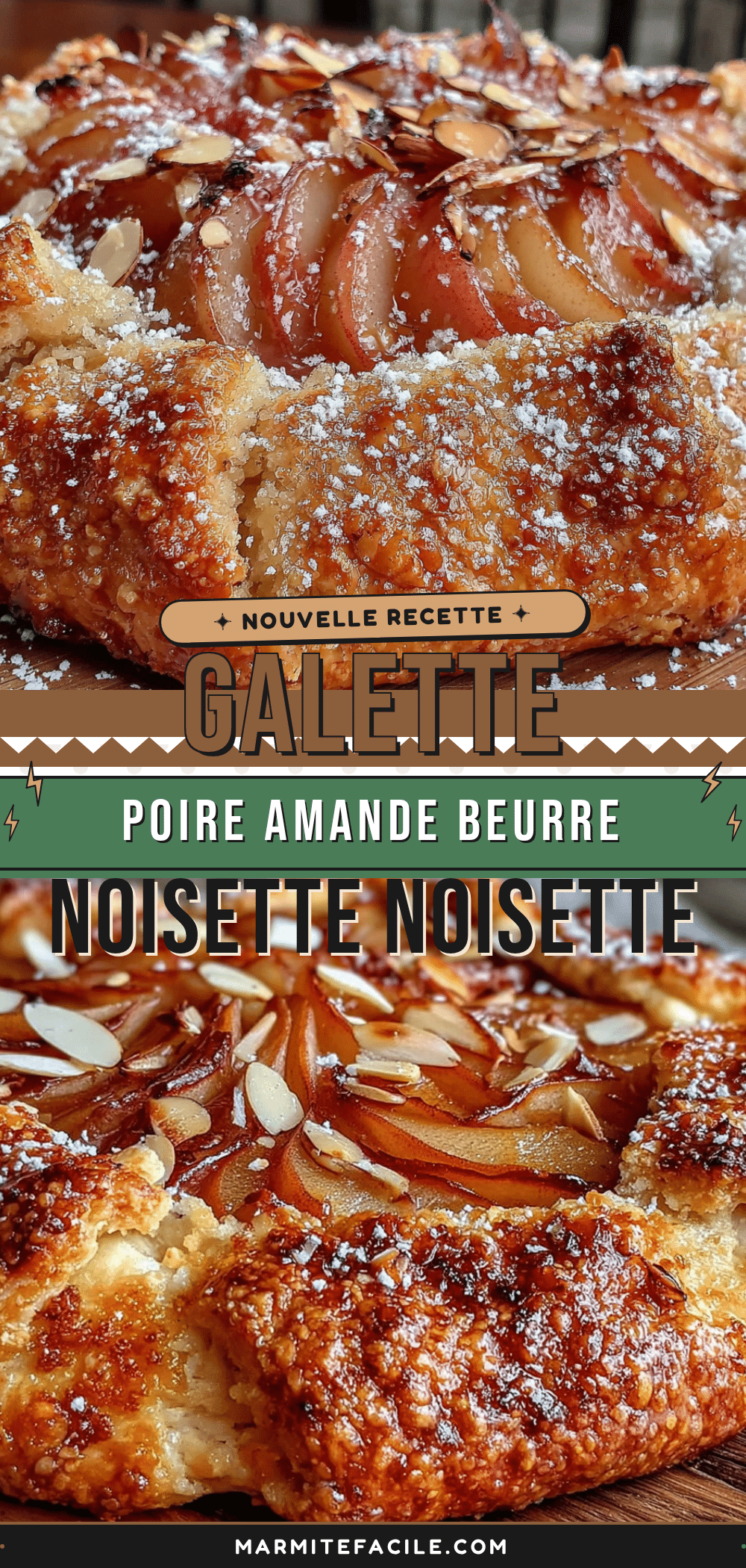 galette poire amande beurre noisette recipe