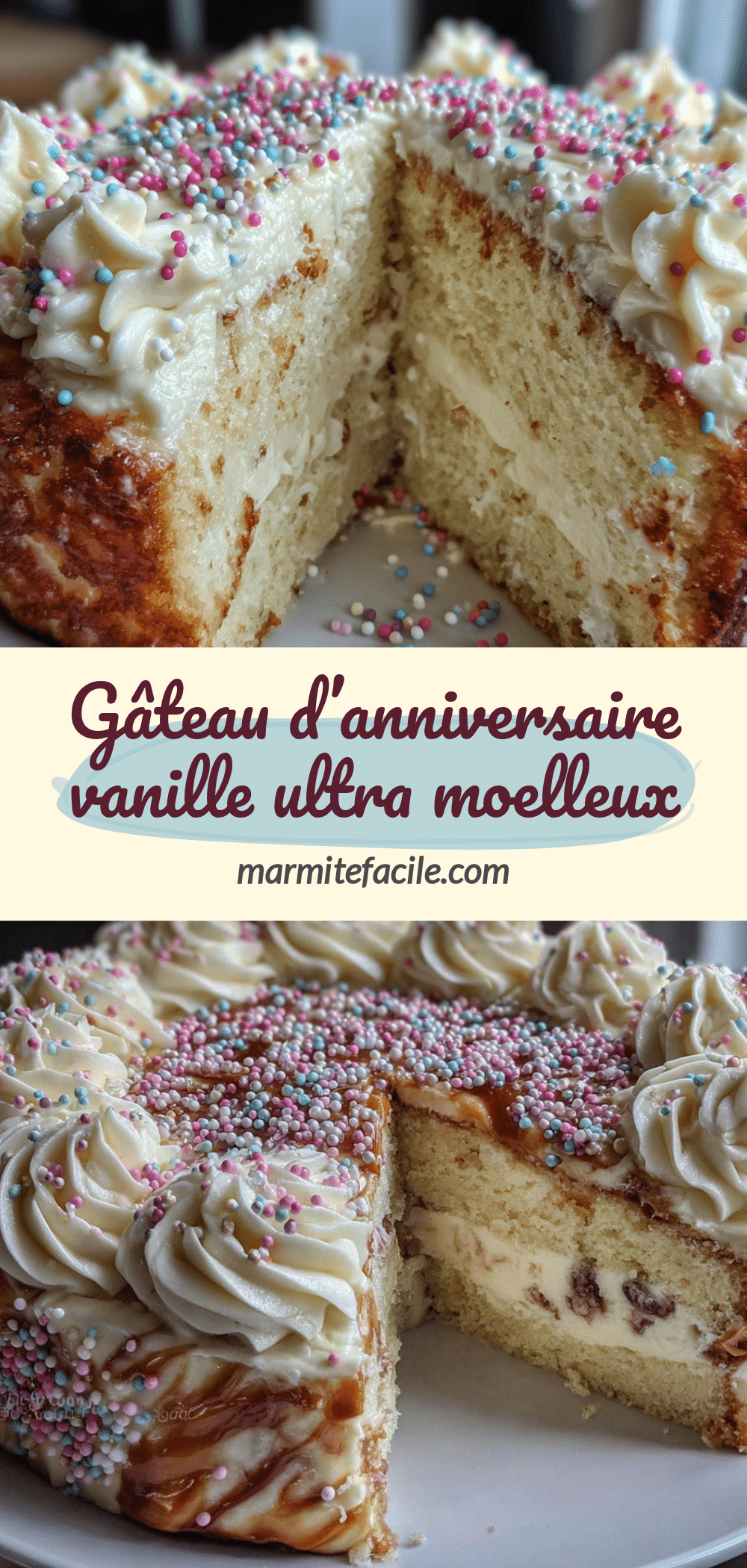 gâteau danniversaire vanille ultra moelleux recipe