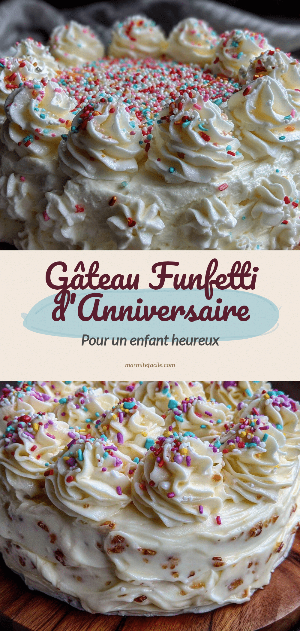 gâteau funfetti numéro parfait pour anniversaire enfant recipe