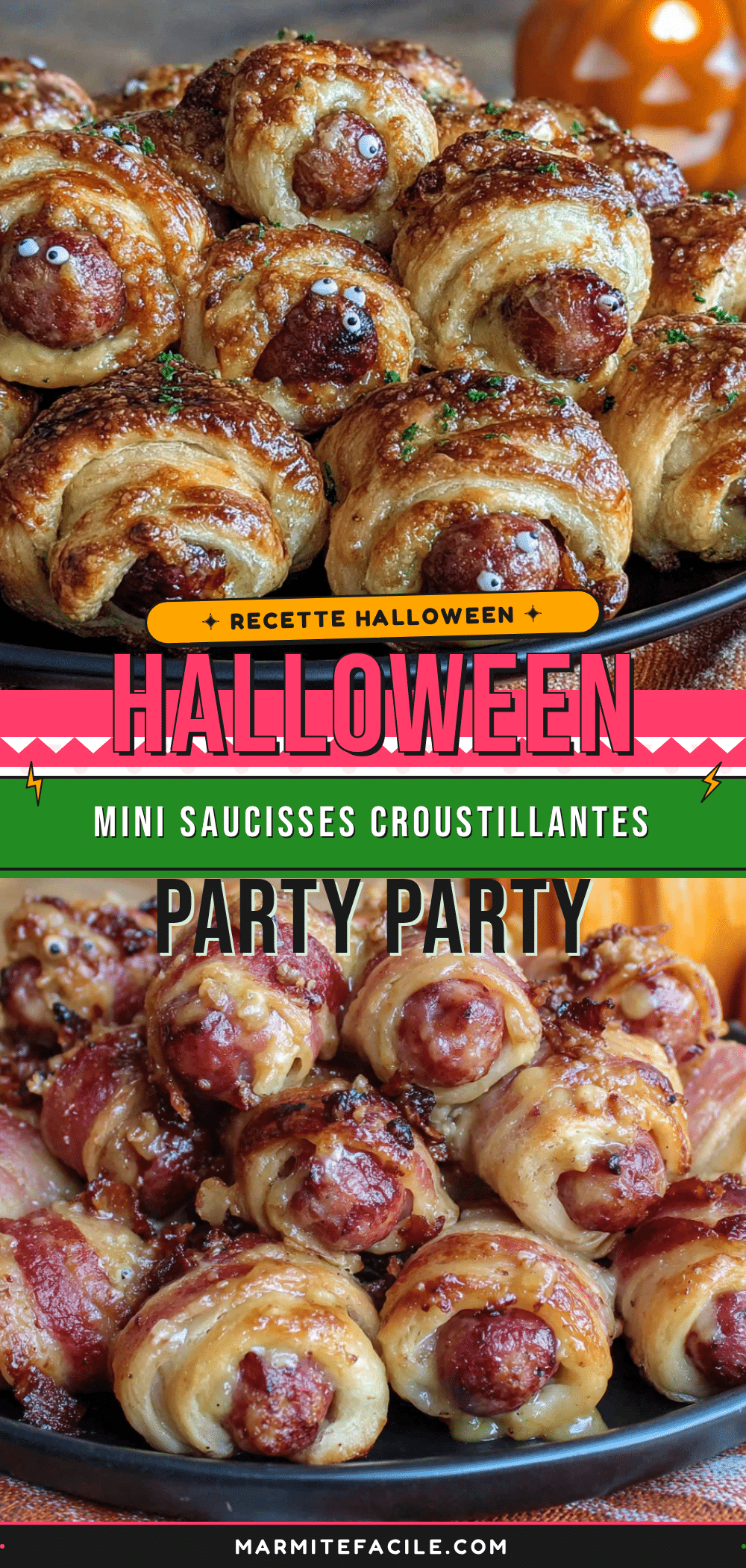 momies croustillantes saucisses cocktail halloween recipe