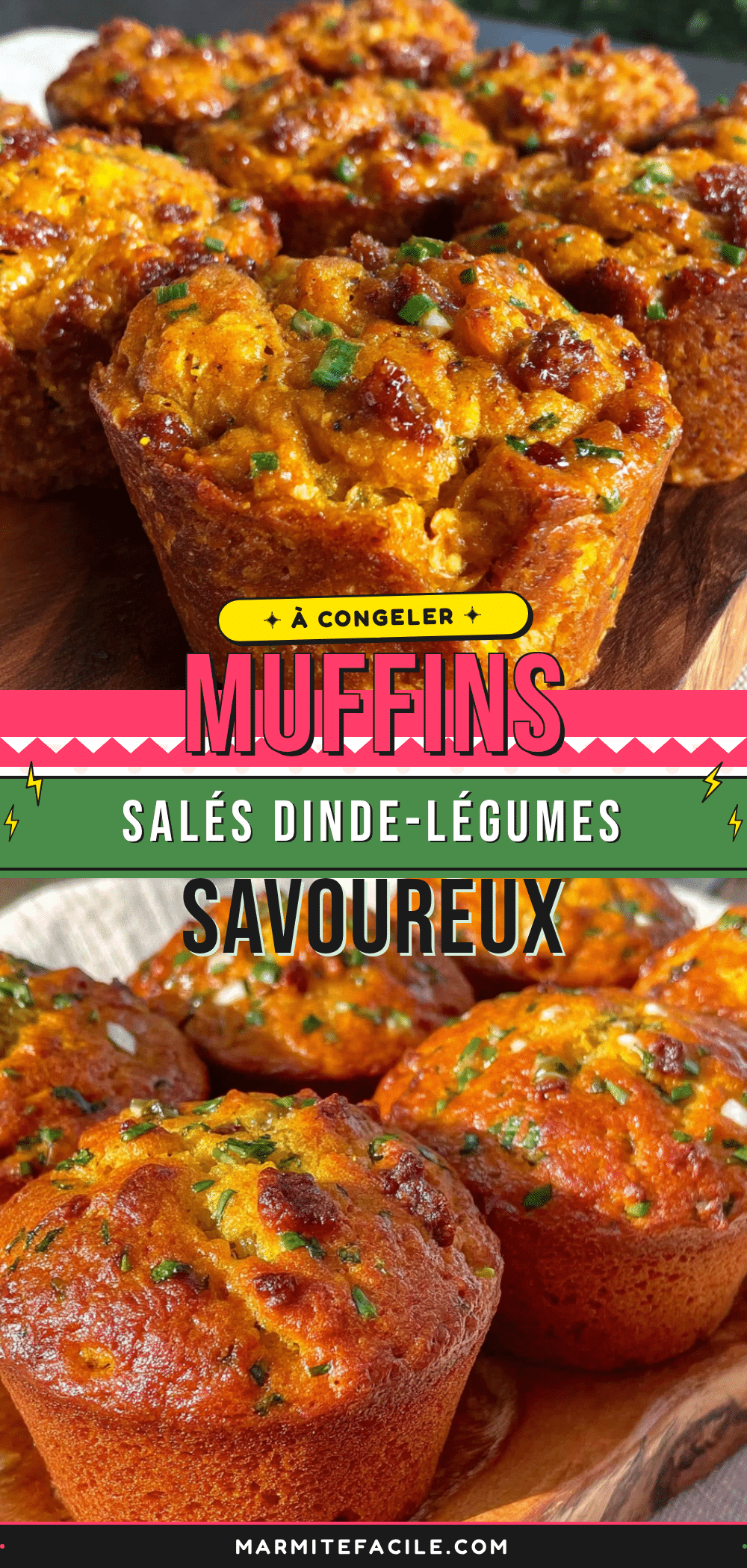 muffins salés dinde-légumes à congeler recipe