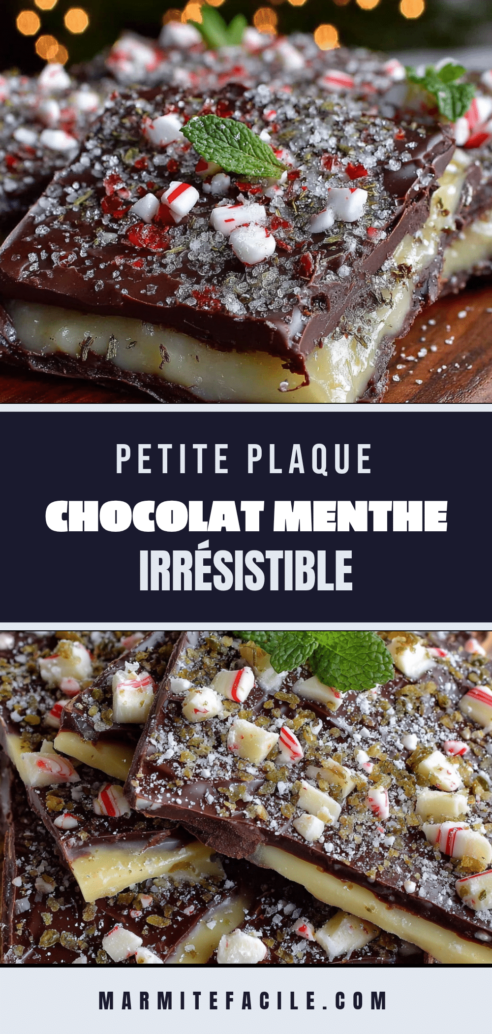 petite plaque de chocolat menthe recipe