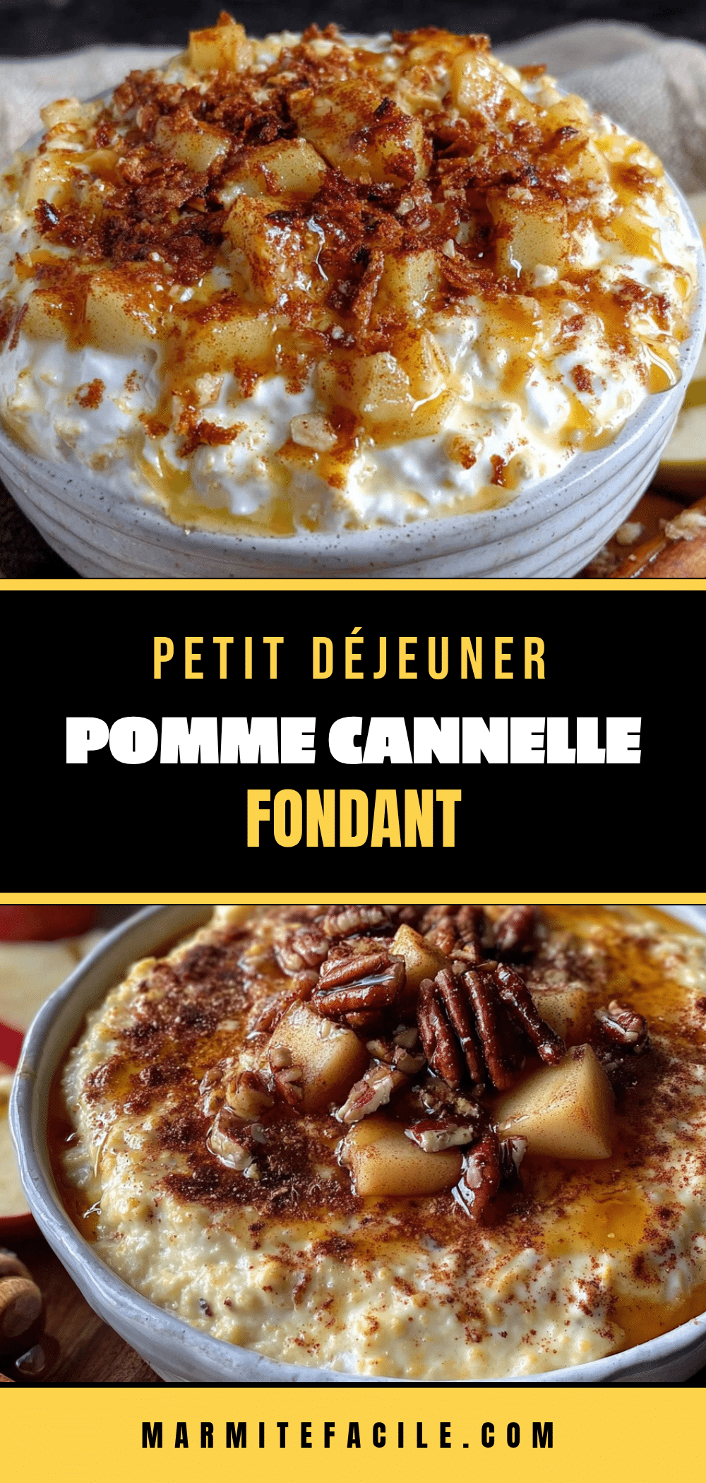 porridge cuit pomme cannelle recipe