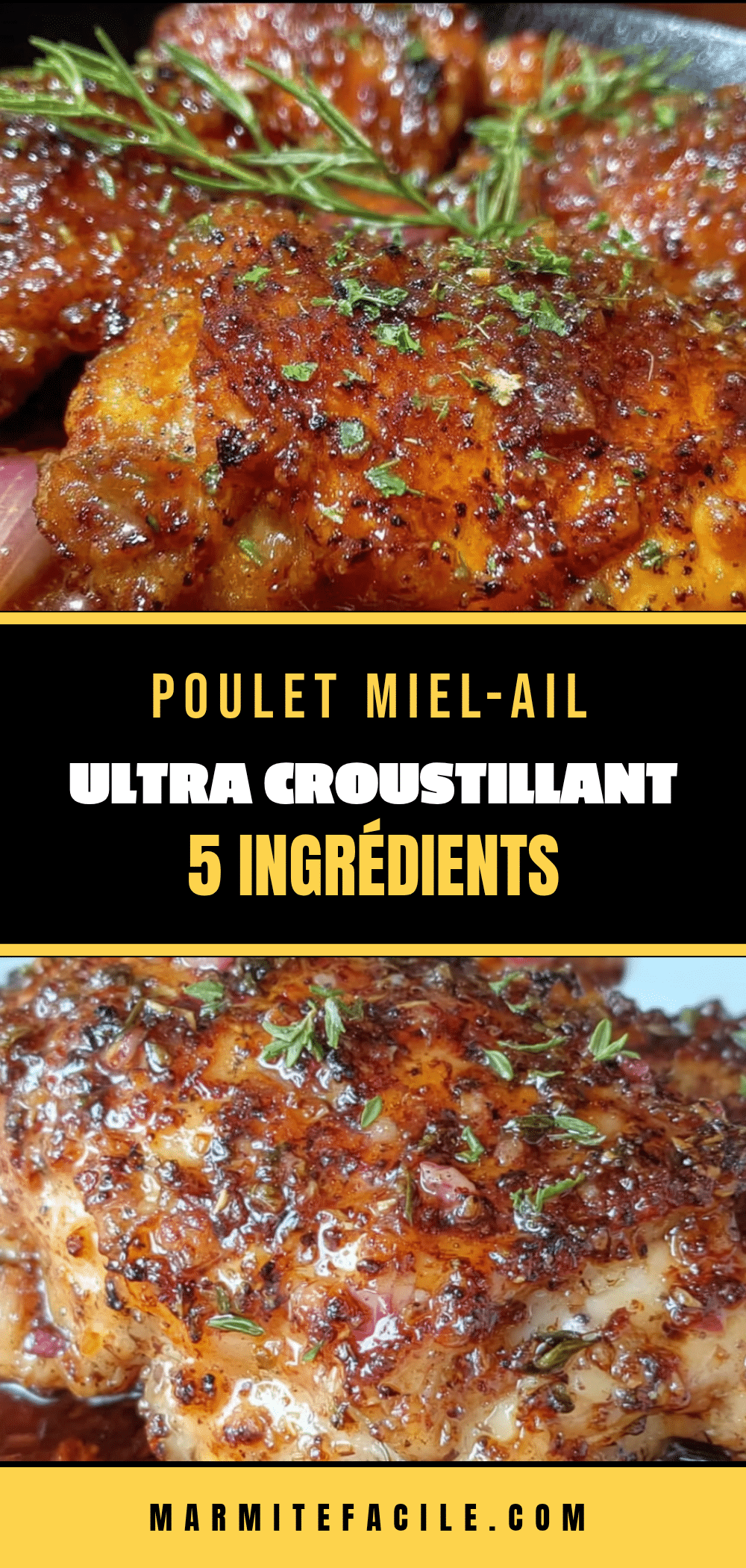 poulet miel-ail croustillant 5 ingrédients recipe