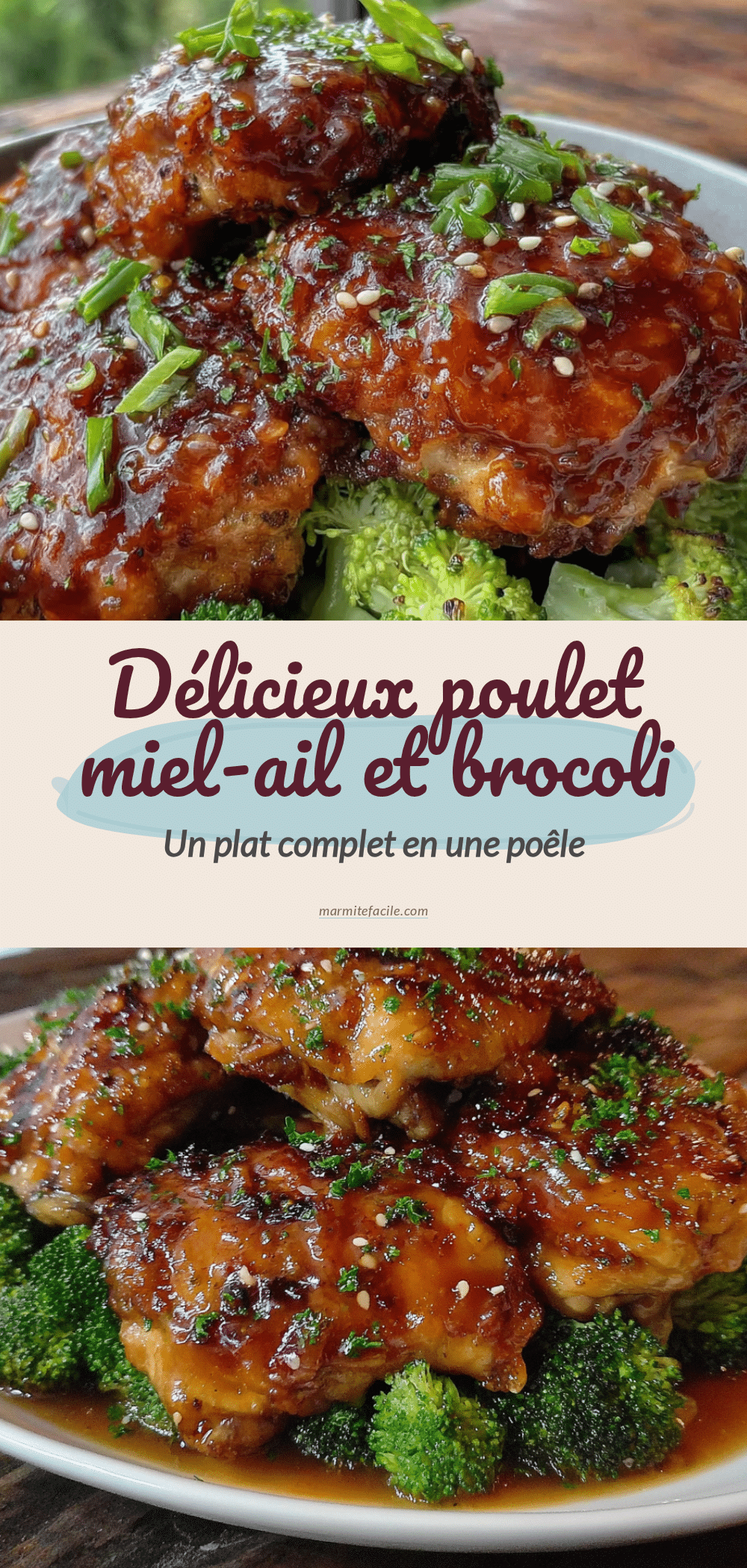 poulet miel-ail et brocoli facile recipe